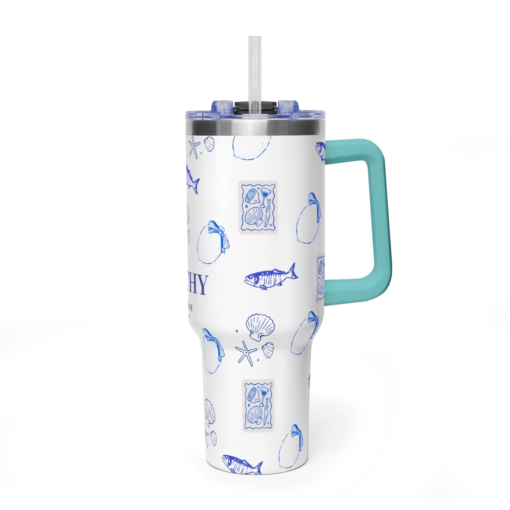 Personalized Ocean Seashell 40oz Tumbler