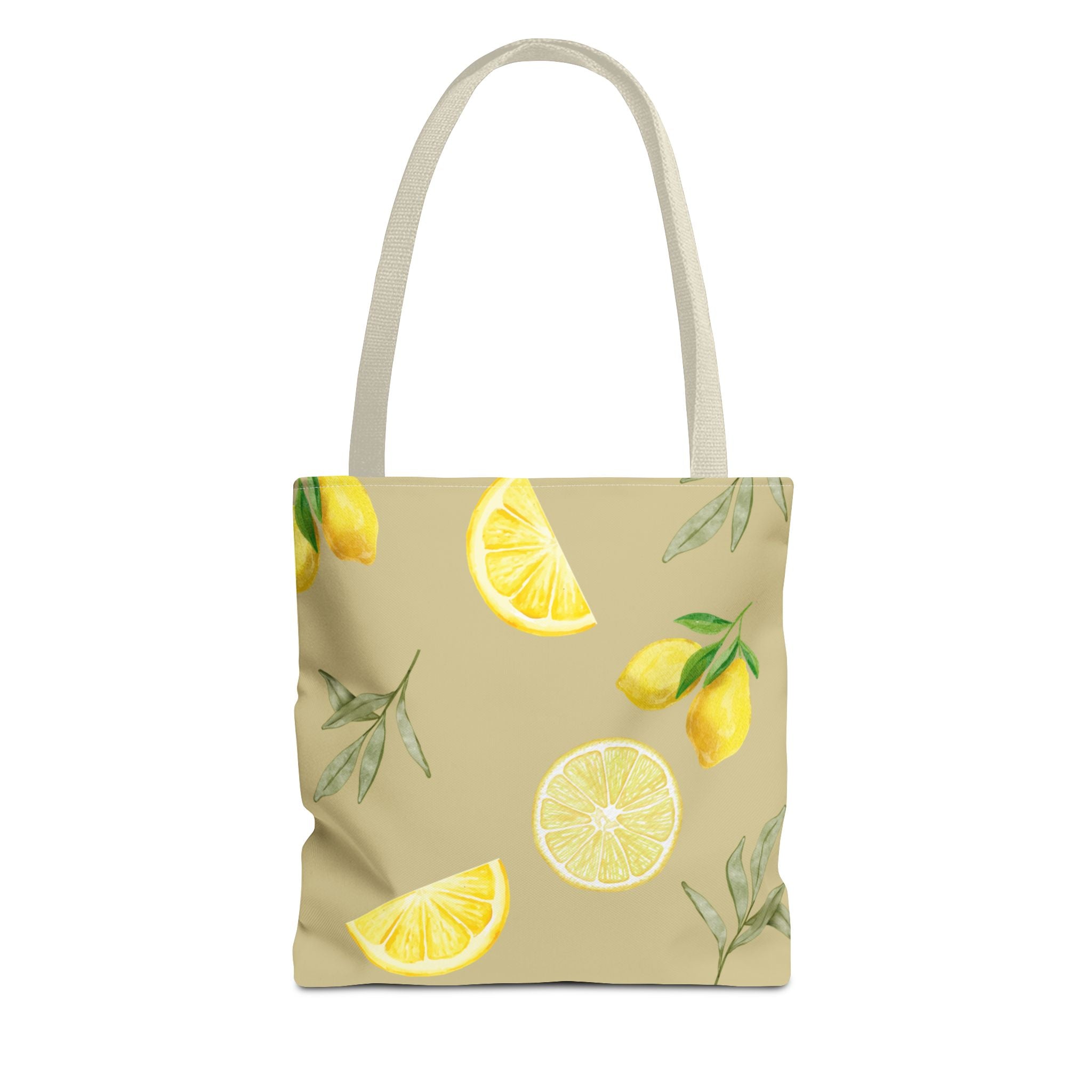 Watercolor Lemons Tote Bag | Citrus Summer Pattern