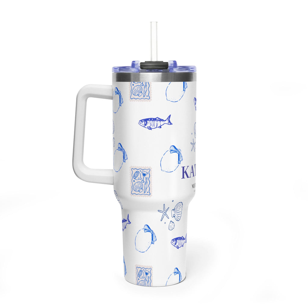 Personalized Ocean Seashell 40oz Tumbler