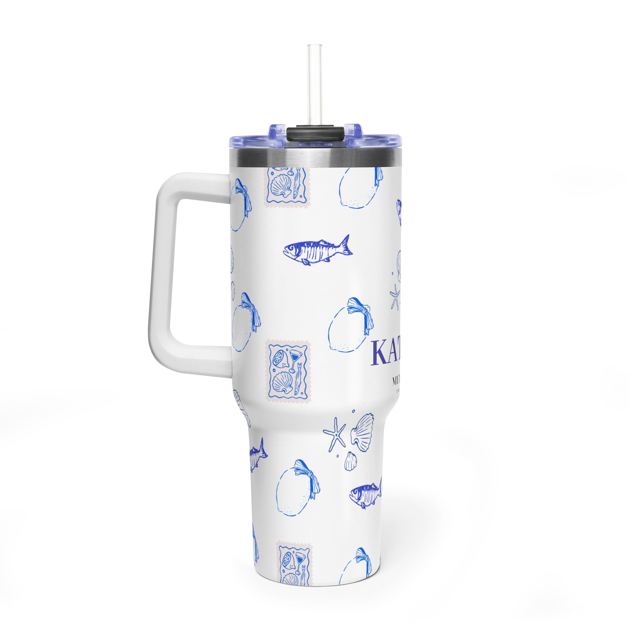 Personalized Ocean Seashell 40oz Tumbler