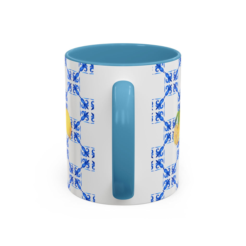Lemon Tile Accent Coffee Mug