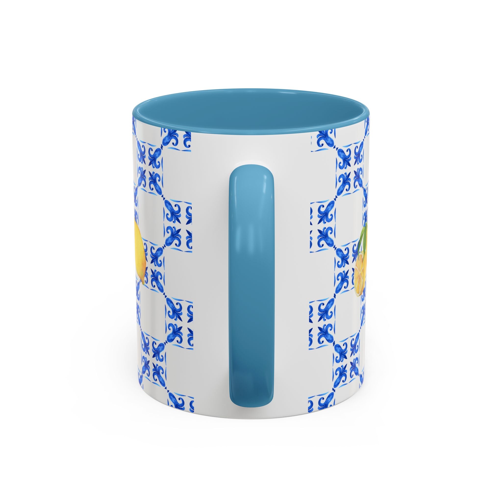 Lemon Tile Accent Coffee Mug