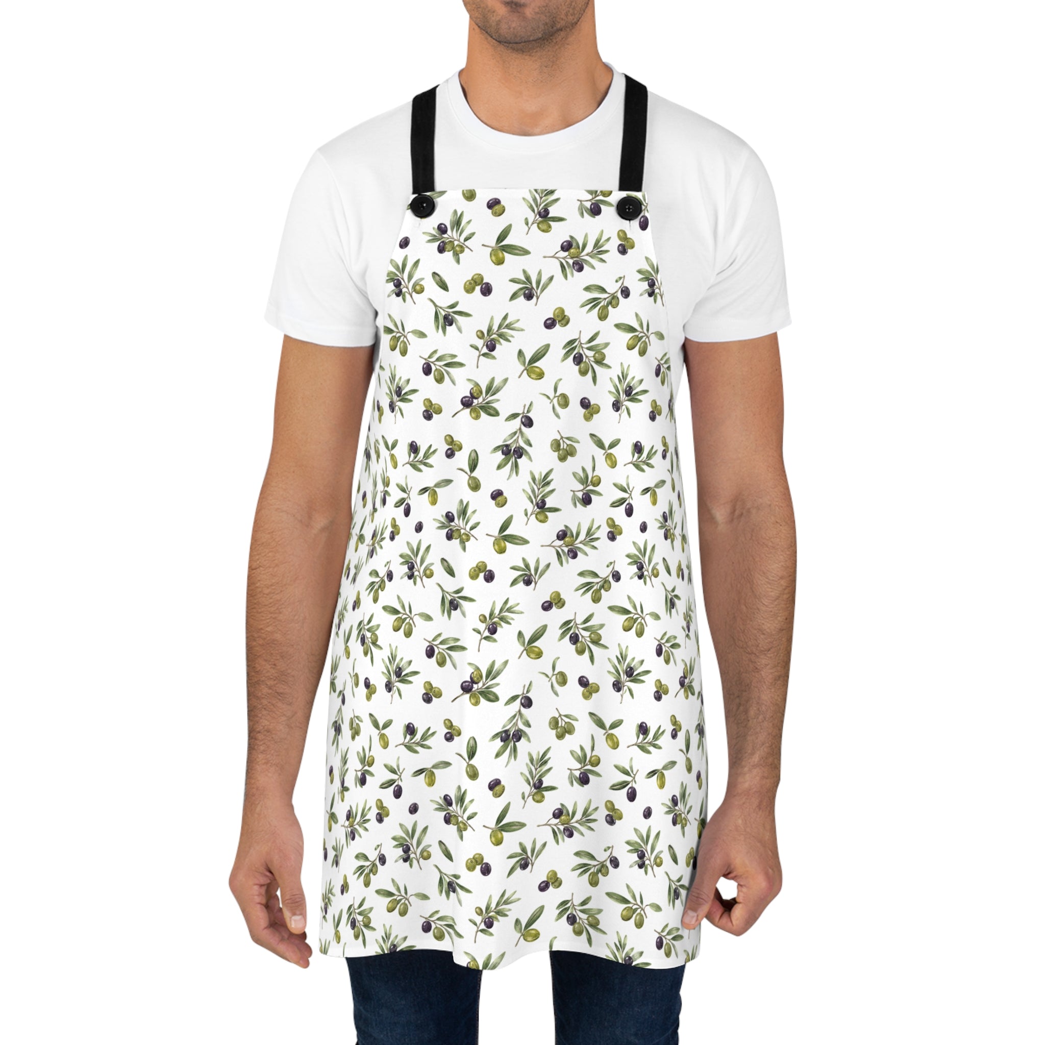Olive Branches Kitchen Apron