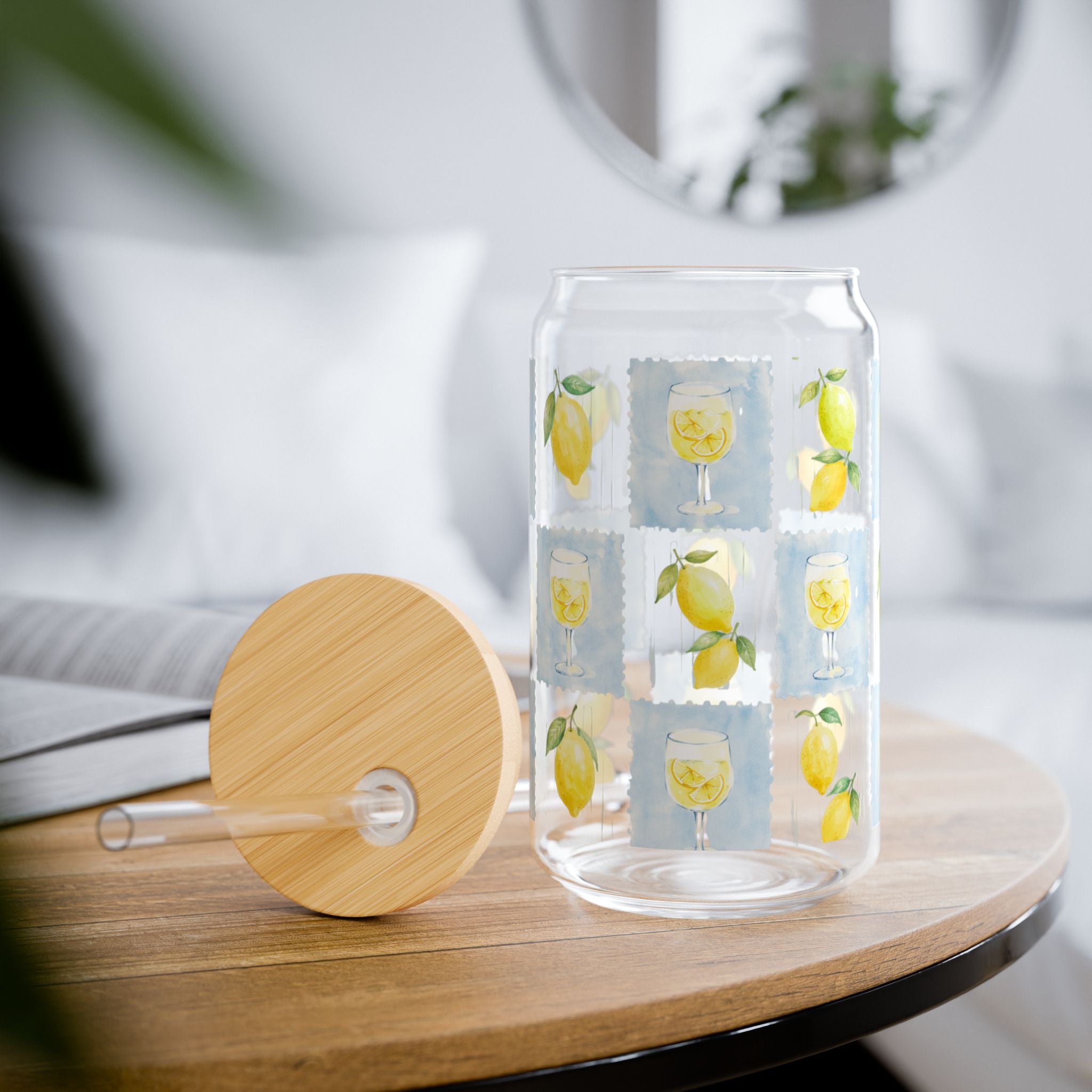 Lemon 16oz Glass Sippe