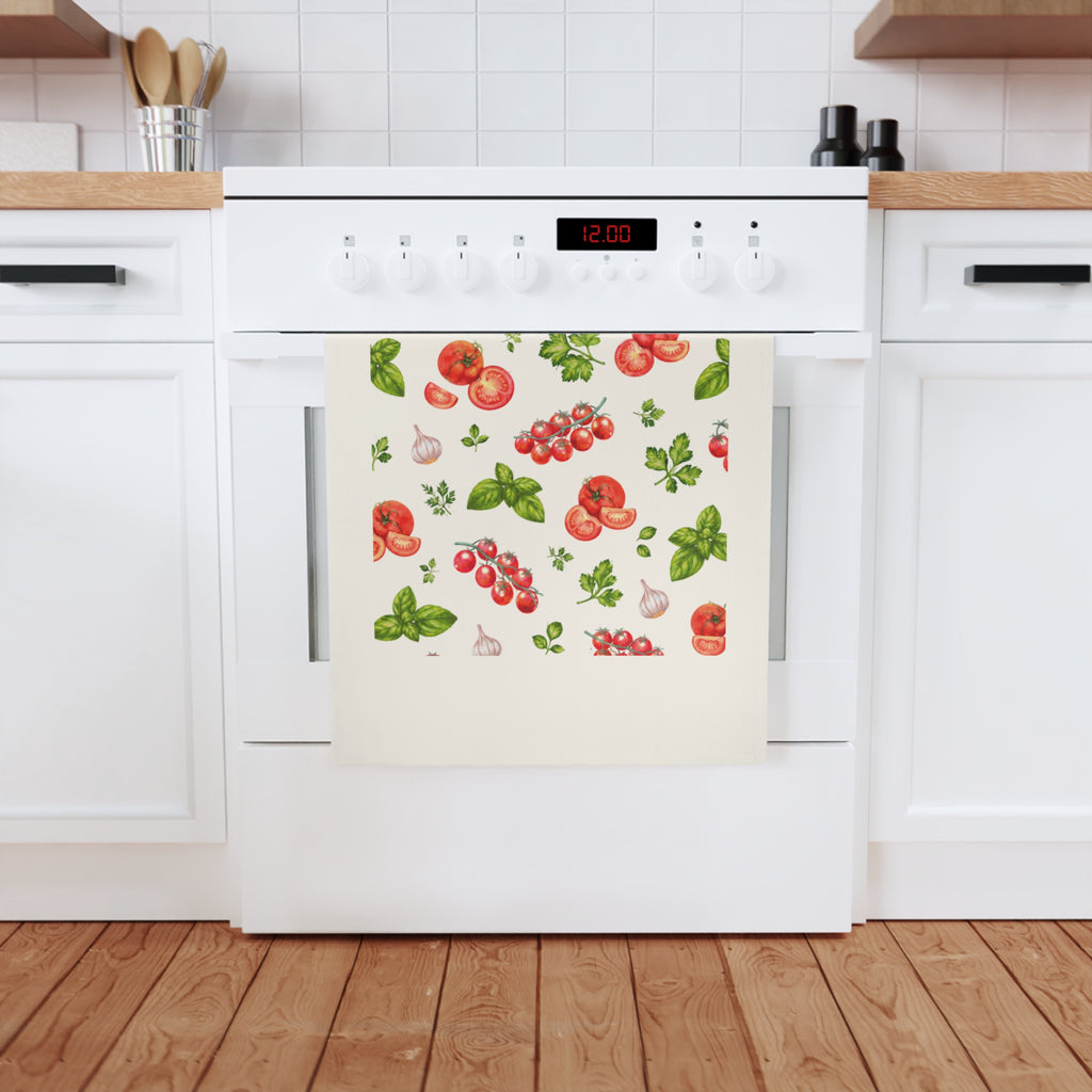Tomato & Herb Cotton Tea Towel