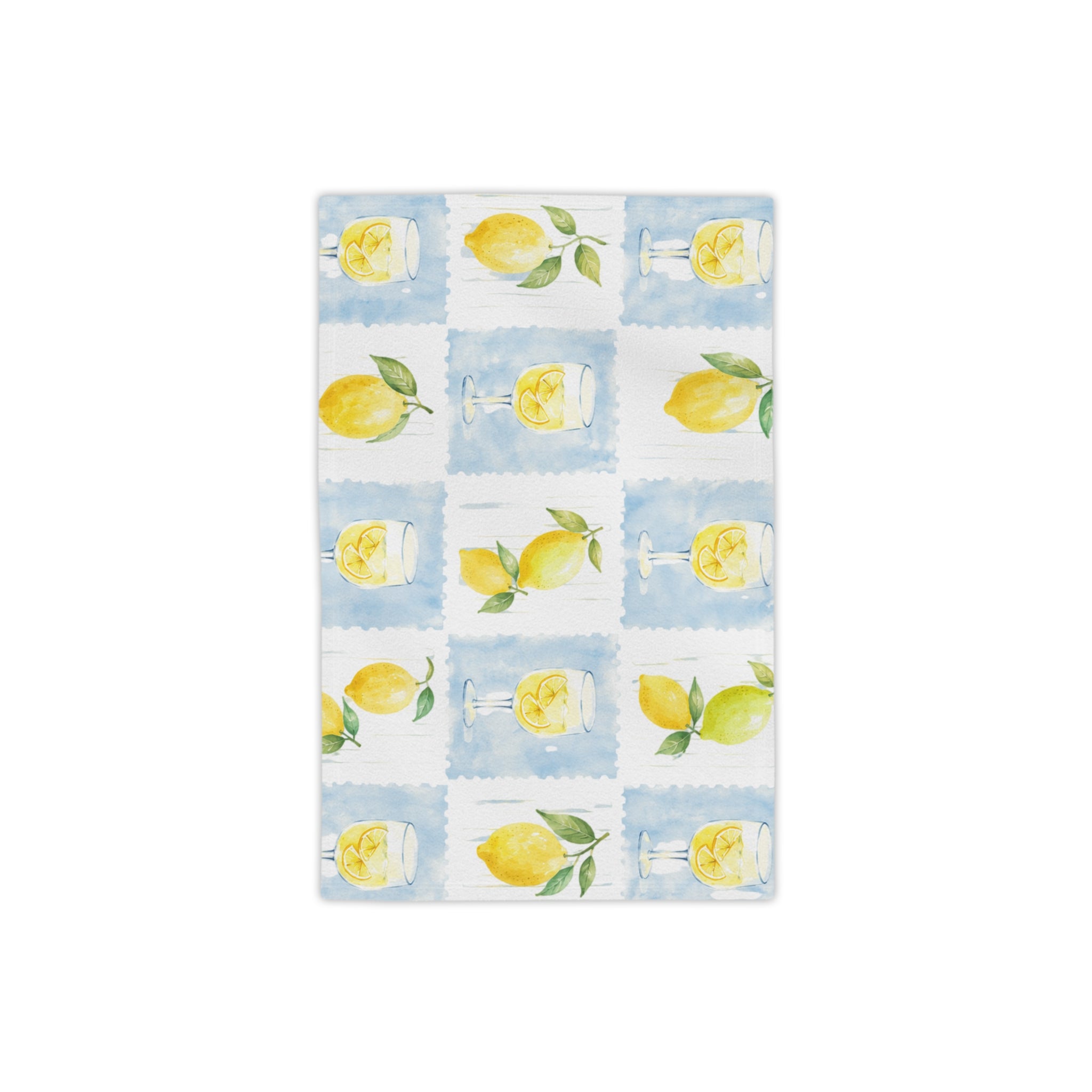 Lemon Watercolor Beach Towel