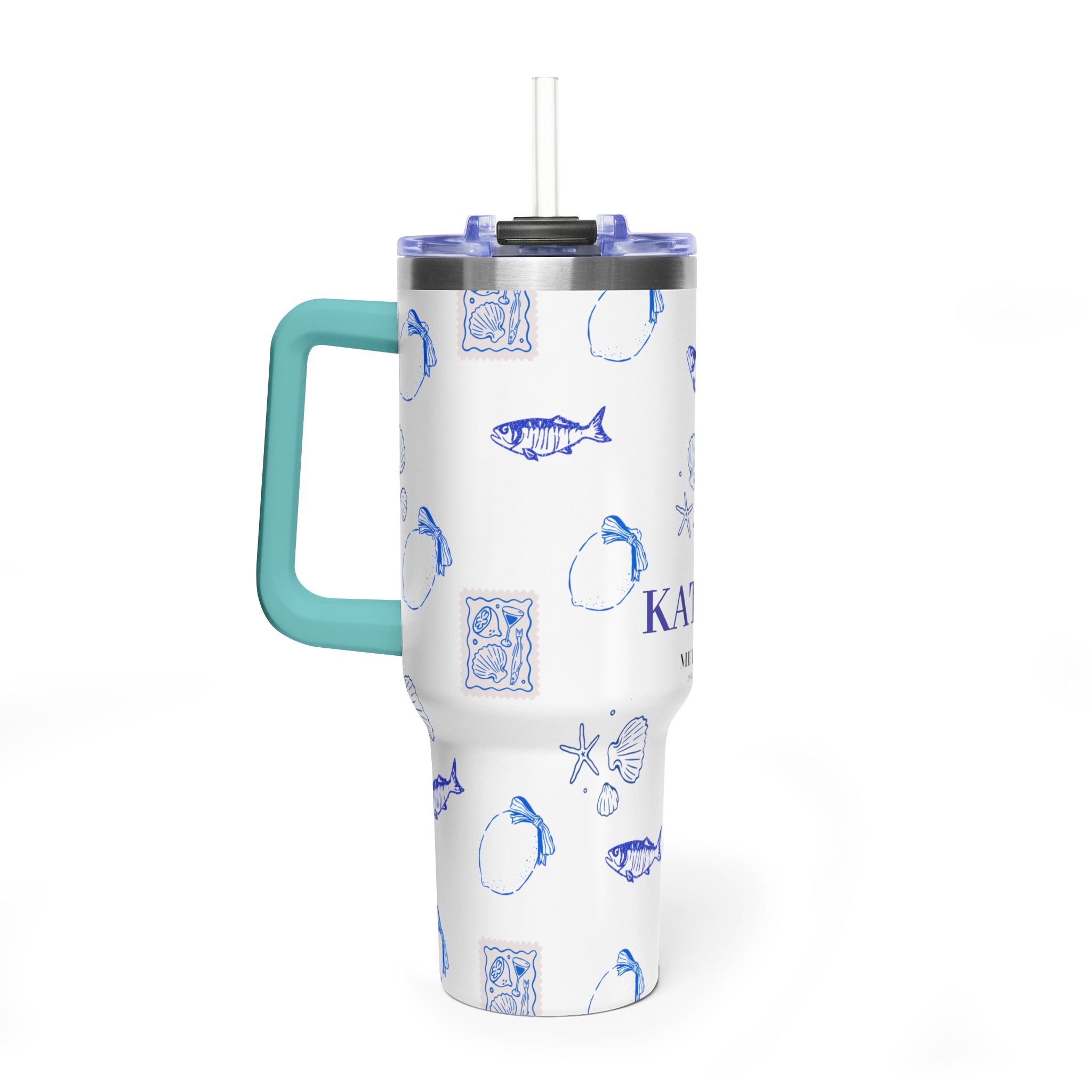 Personalized Ocean Seashell 40oz Tumbler