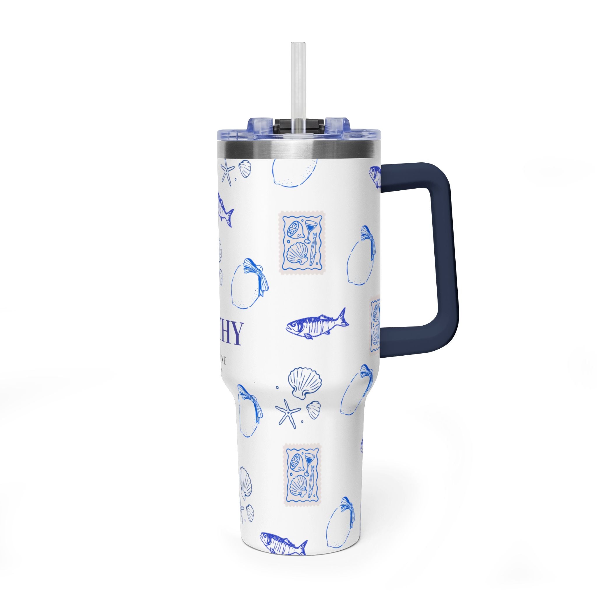 Personalized Ocean Seashell 40oz Tumbler