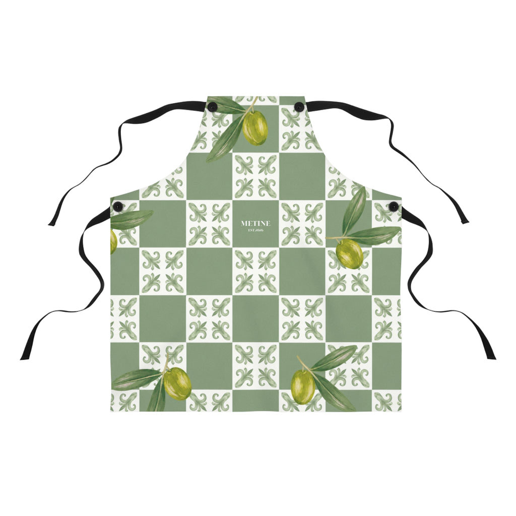 Olive Tile Apron | Mediterranean Kitchen