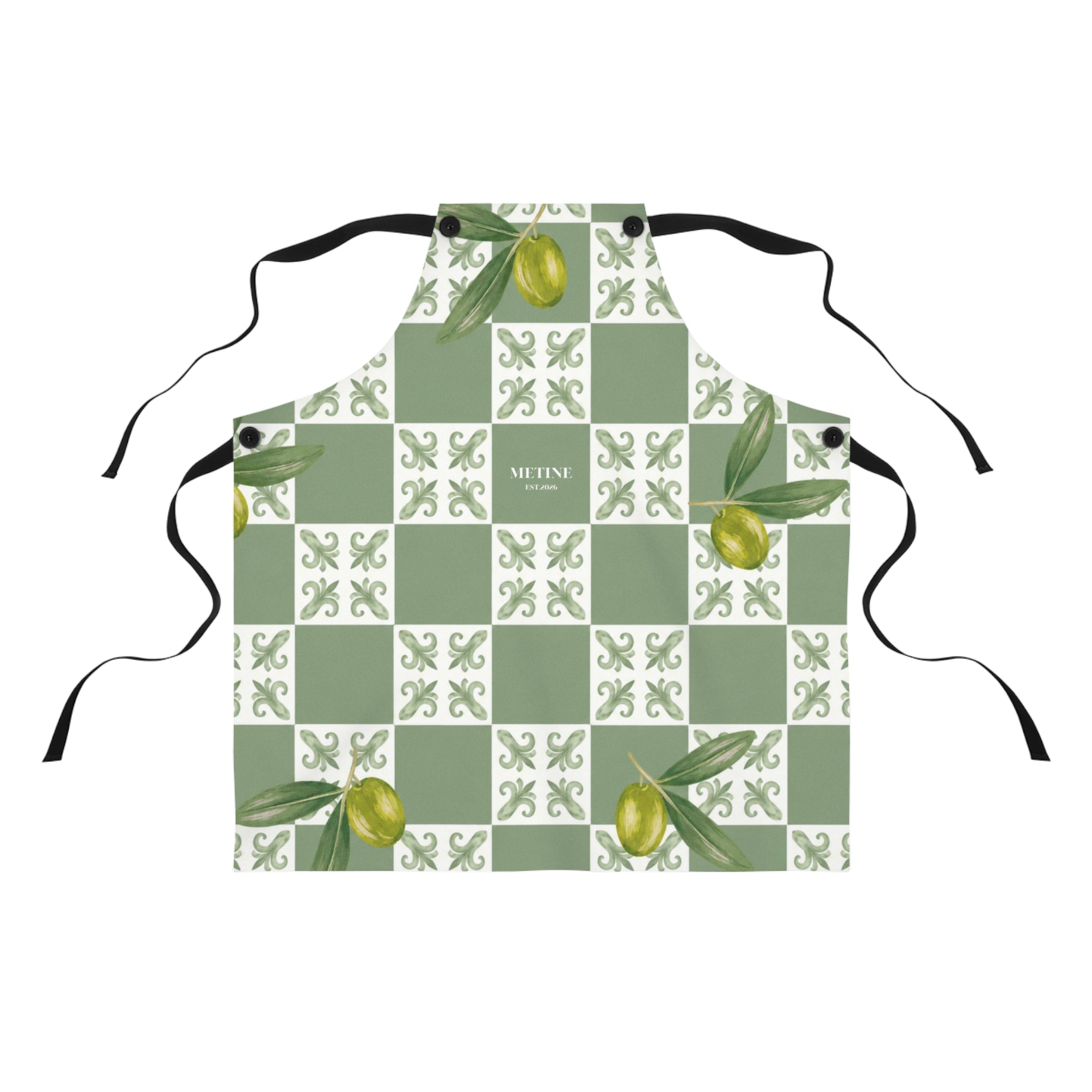 Olive Tile Apron | Mediterranean Kitchen