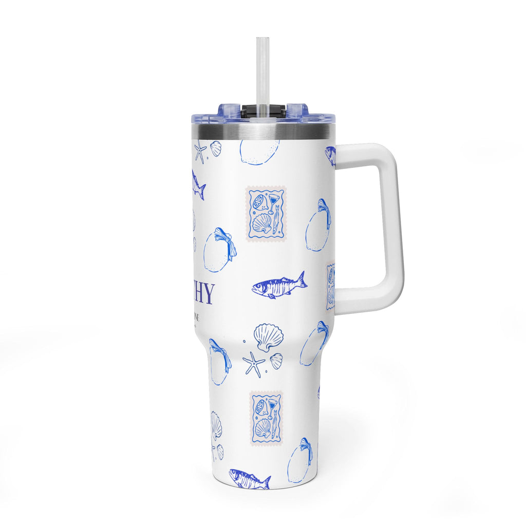 Personalized Ocean Seashell 40oz Tumbler