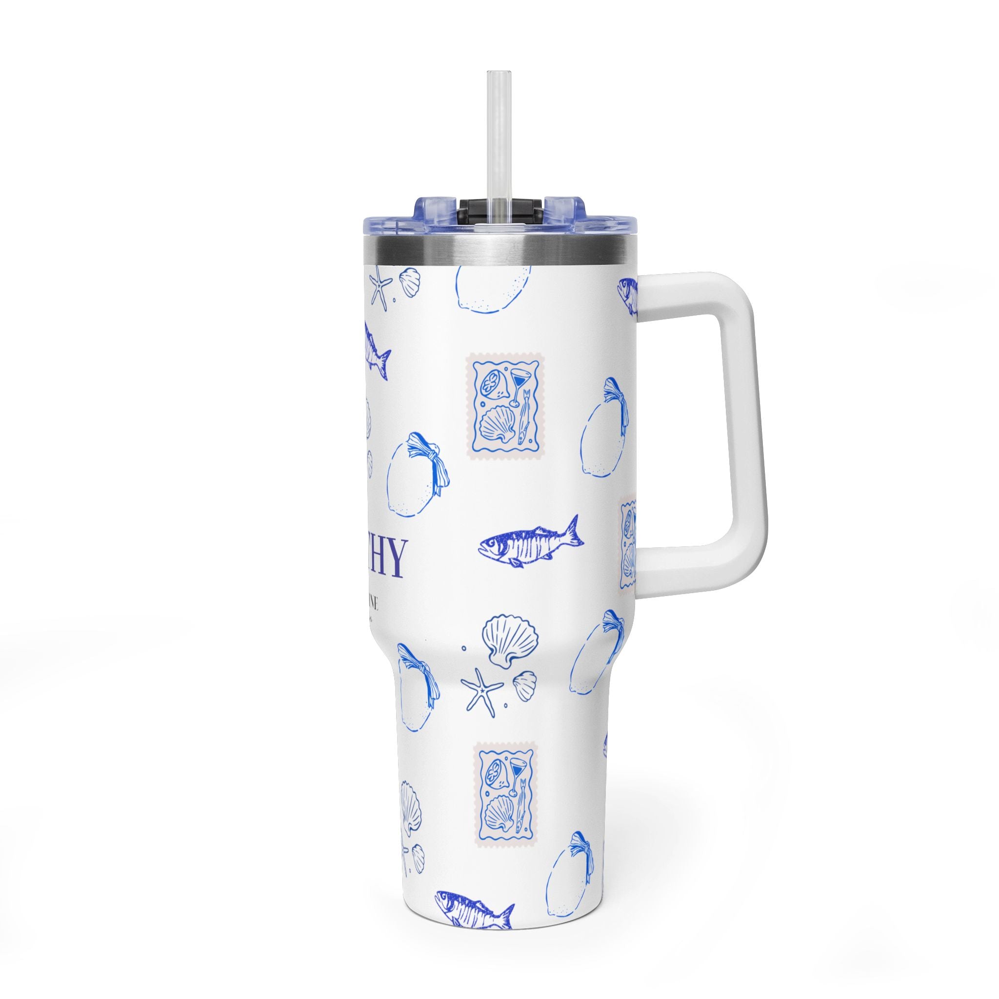 Personalized Ocean Seashell 40oz Tumbler