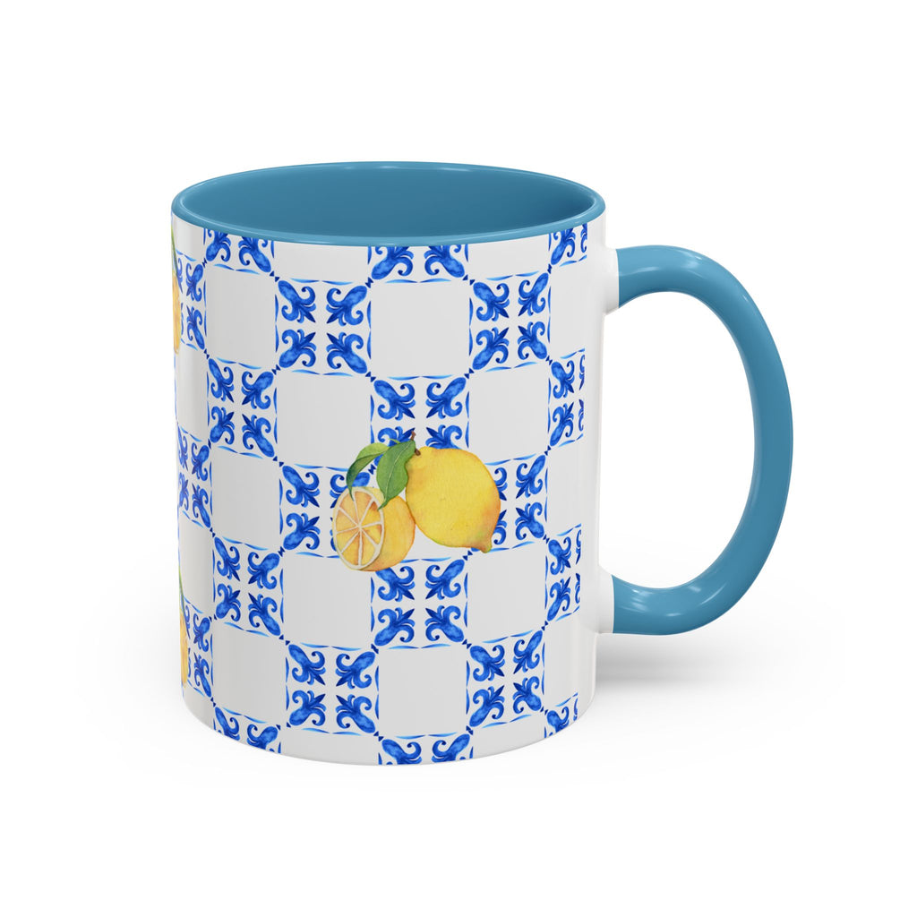 Lemon Tile Accent Coffee Mug
