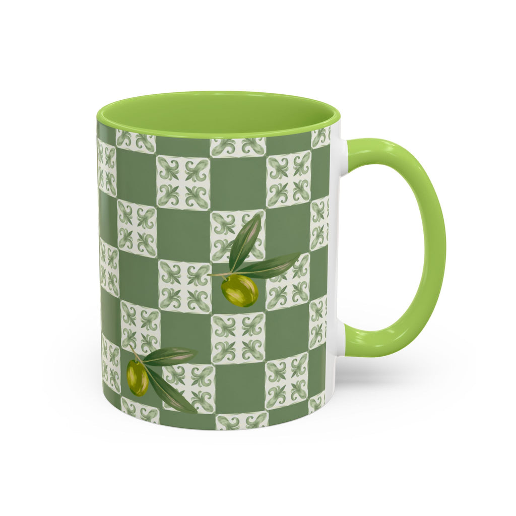 Olive Grove Checkerboard Coffee Mug
