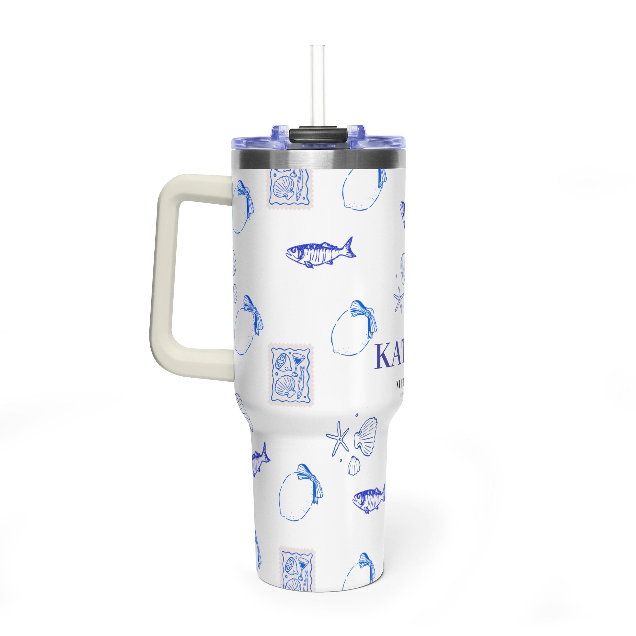 Personalized Ocean Seashell 40oz Tumbler