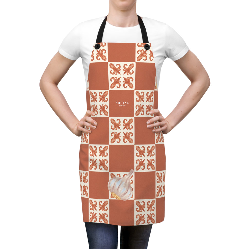 Terracotta Tile Pattern Apron