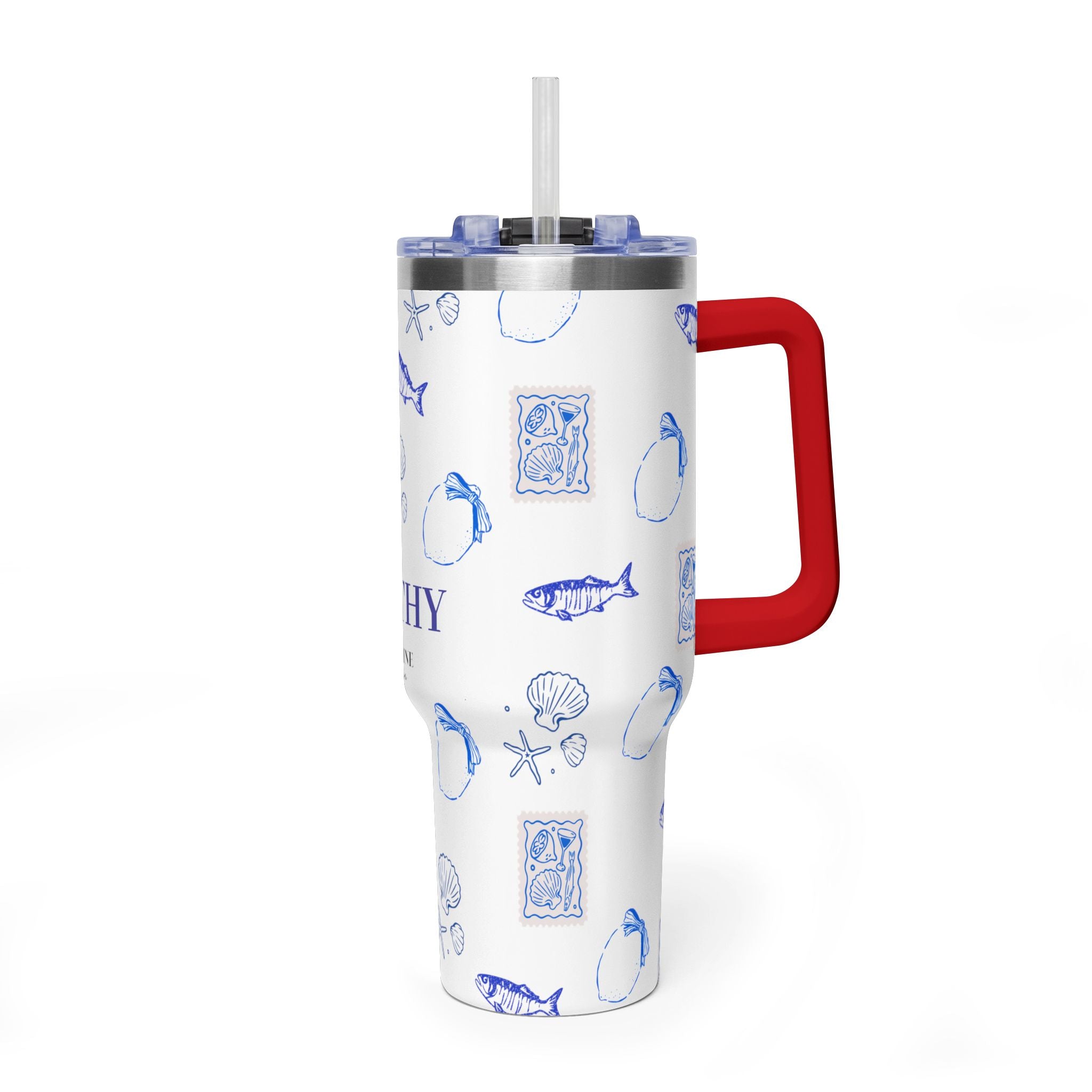Personalized Ocean Seashell 40oz Tumbler