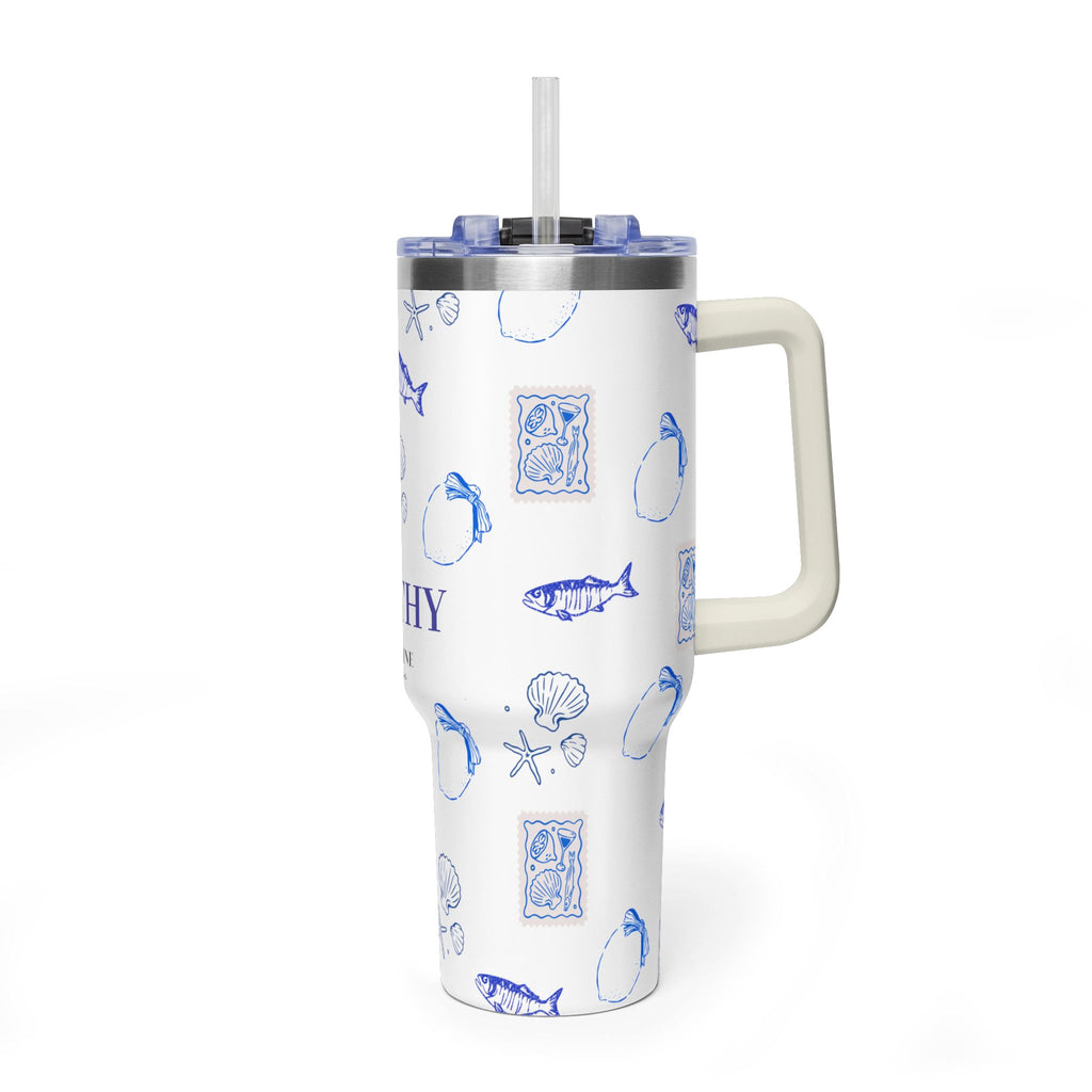Personalized Ocean Seashell 40oz Tumbler
