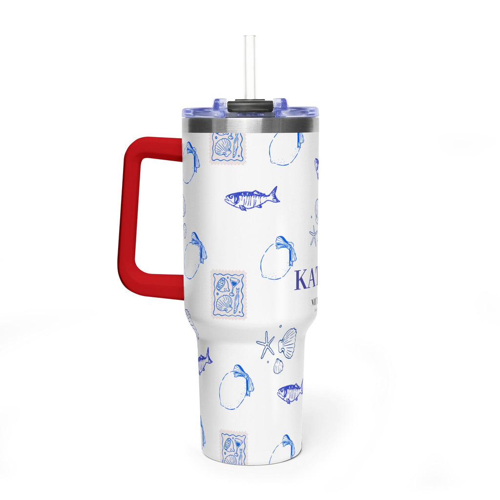 Personalized Ocean Seashell 40oz Tumbler