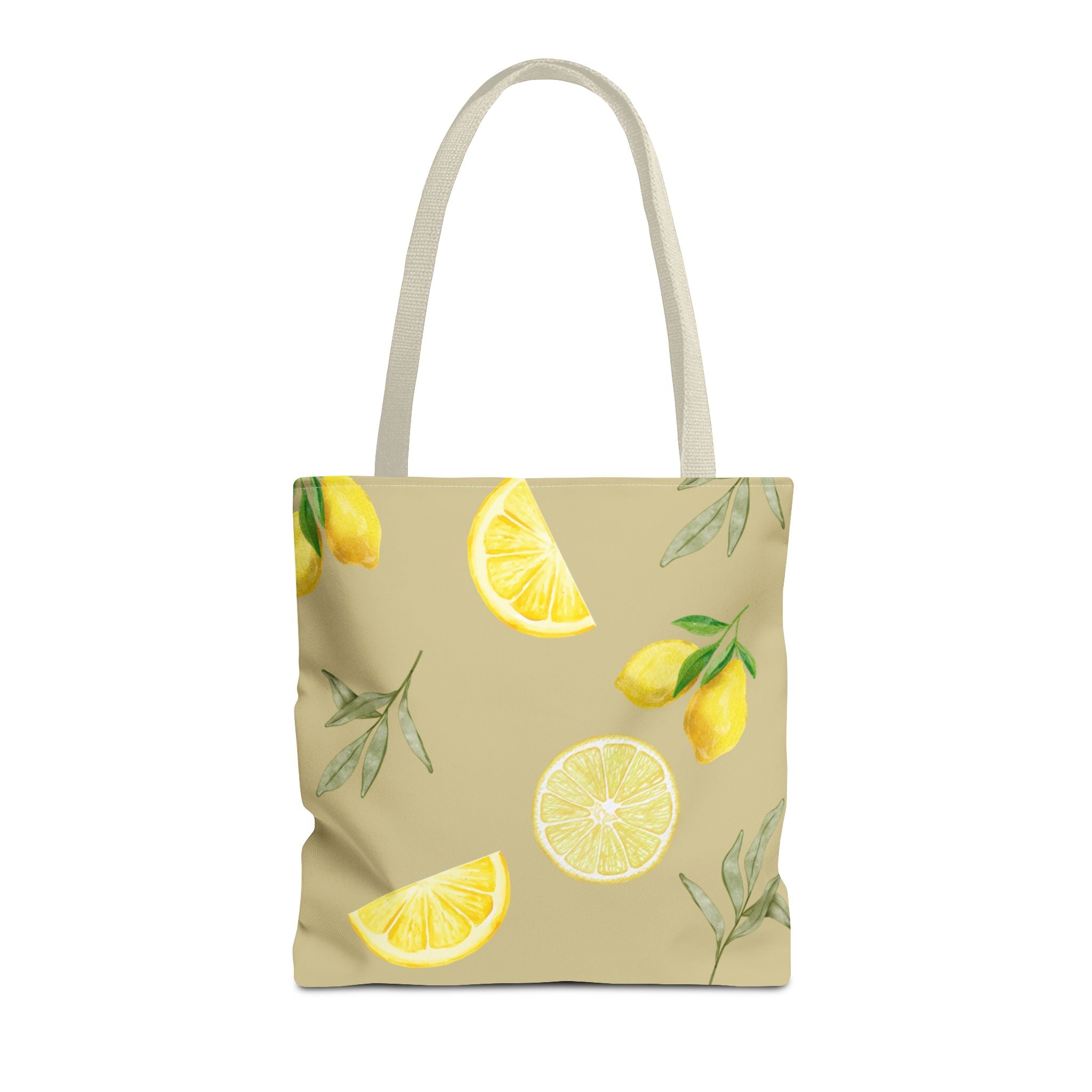 Watercolor Lemons Tote Bag | Citrus Summer Pattern