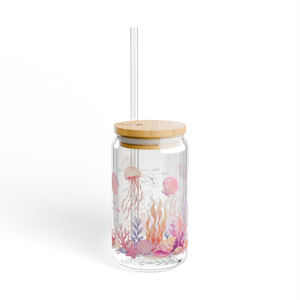 Ocean Life 16oz Glass Sipper