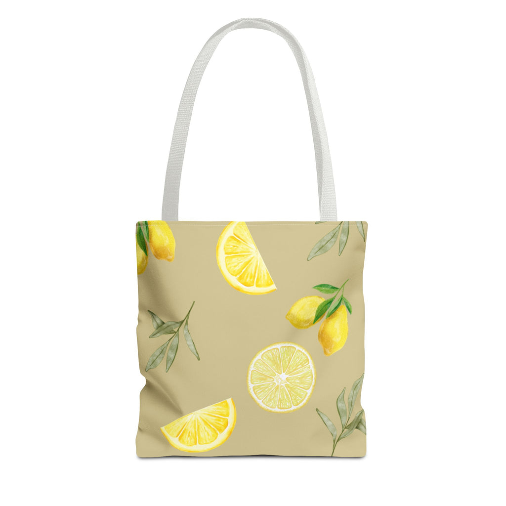 Watercolor Lemons Tote Bag | Citrus Summer Pattern