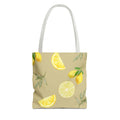 Watercolor Lemons Tote Bag | Citrus Summer Pattern