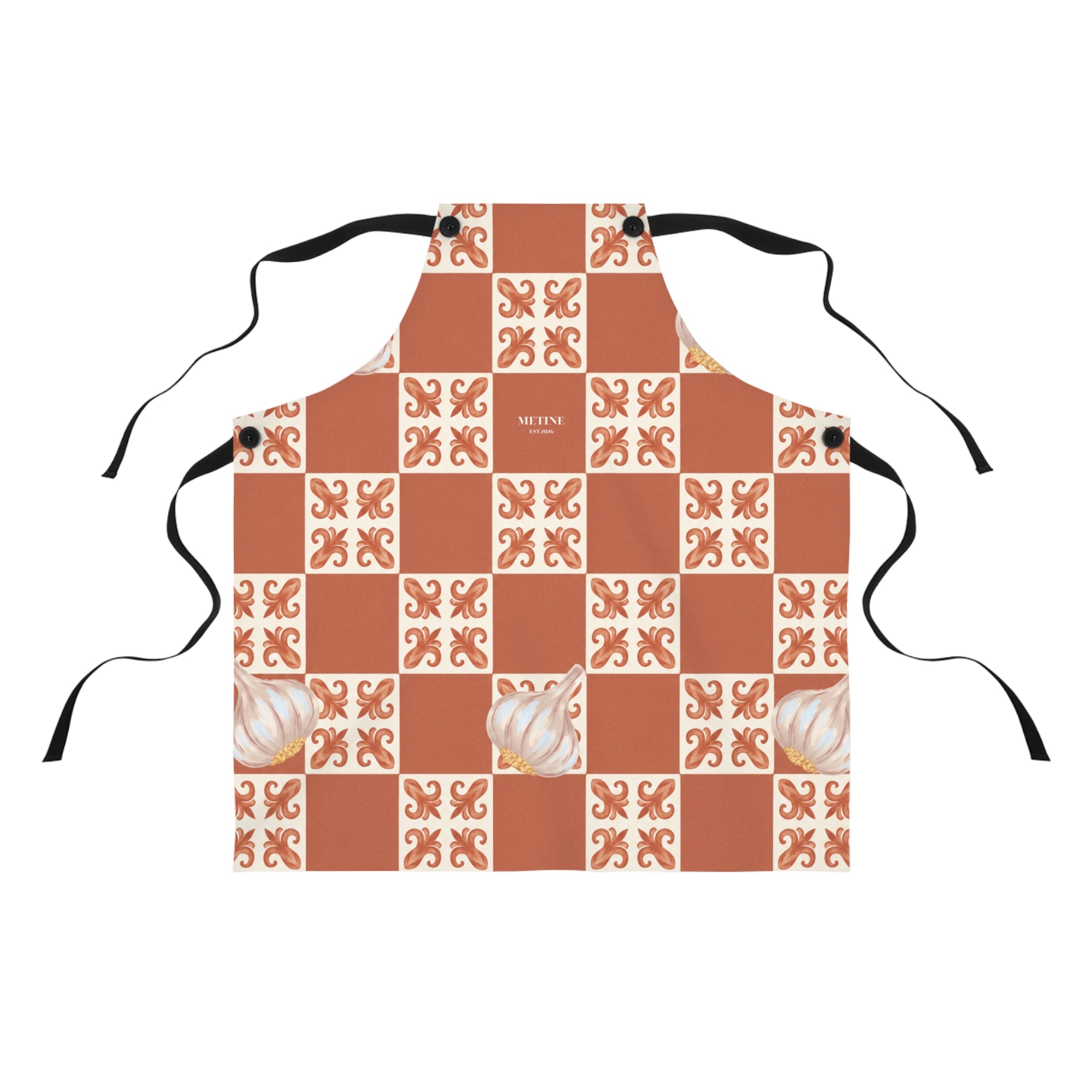Terracotta Tile Pattern Apron