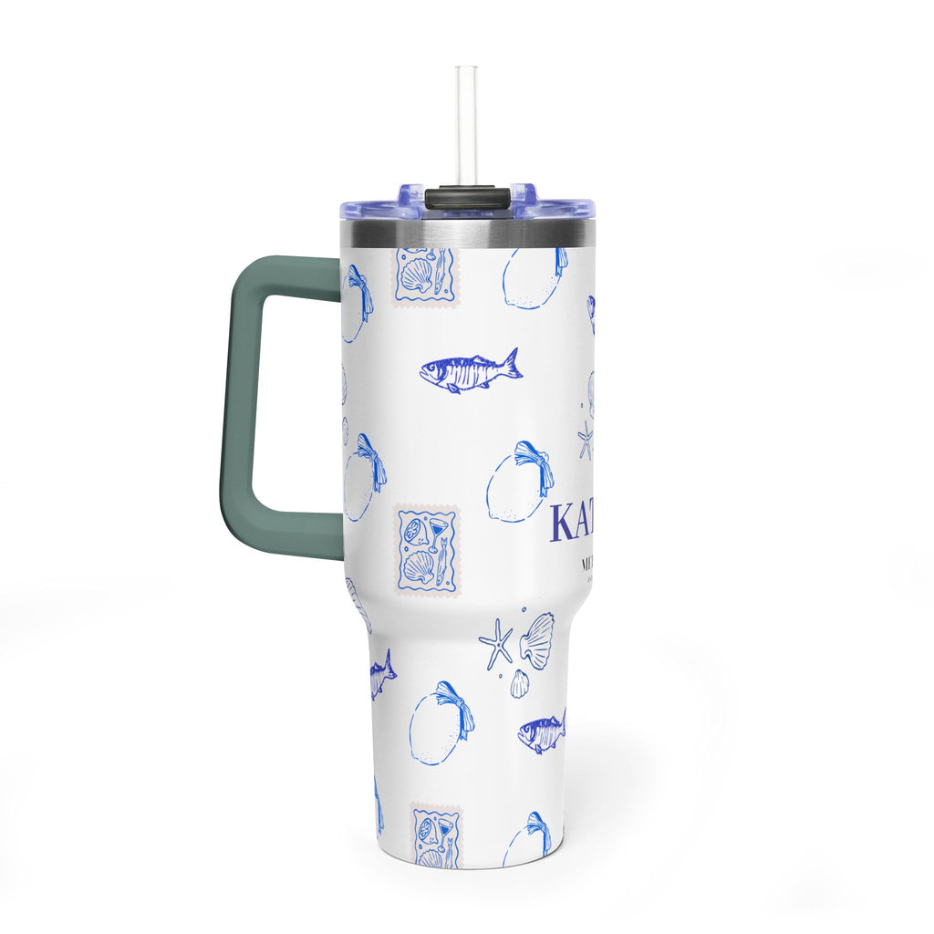 Personalized Ocean Seashell 40oz Tumbler