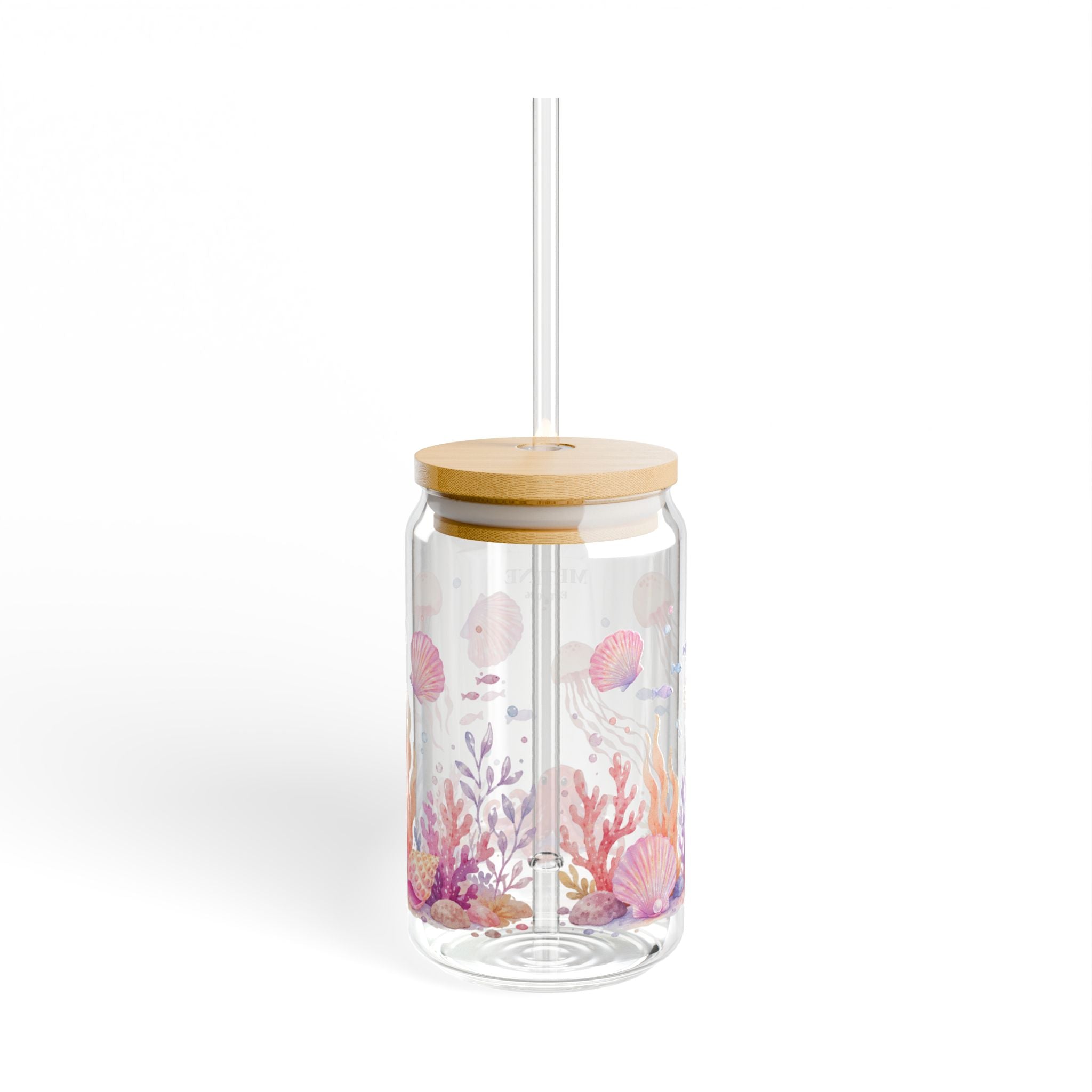 Ocean Life 16oz Glass Sipper