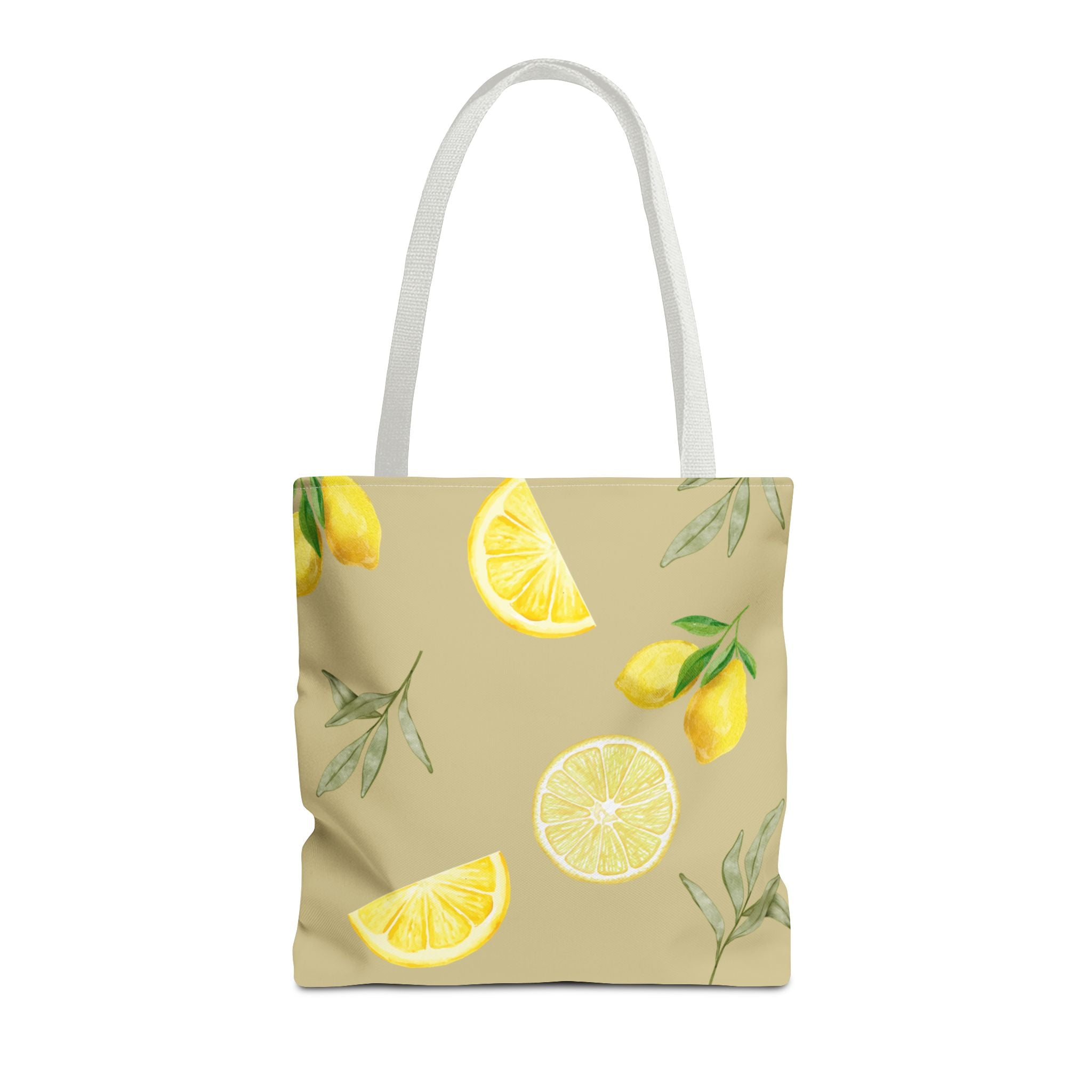 Watercolor Lemons Tote Bag | Citrus Summer Pattern