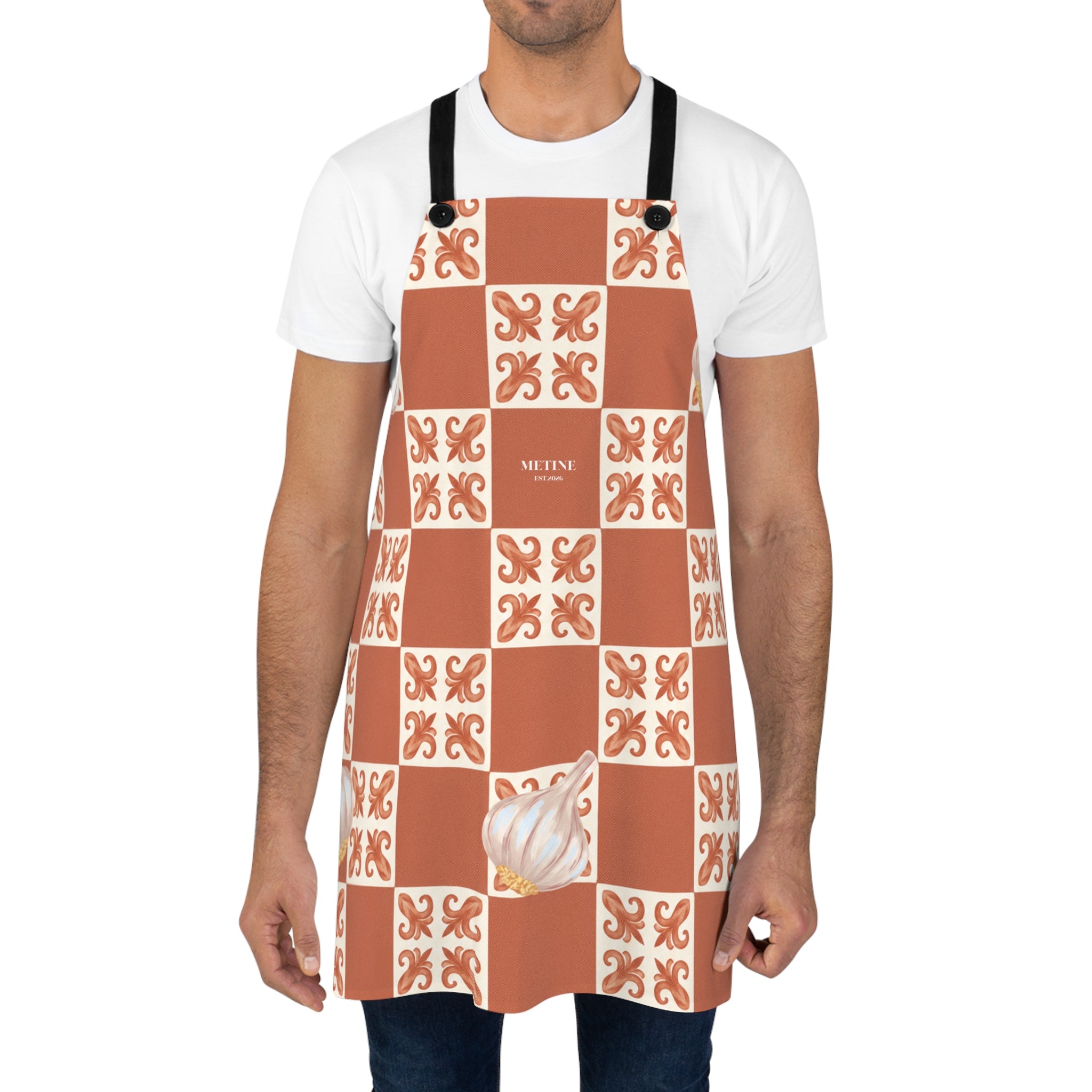 Terracotta Tile Pattern Apron