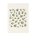 Olive Branch Cotton Tea Towel — Mediterranean Olive Pattern Kitchen Towel