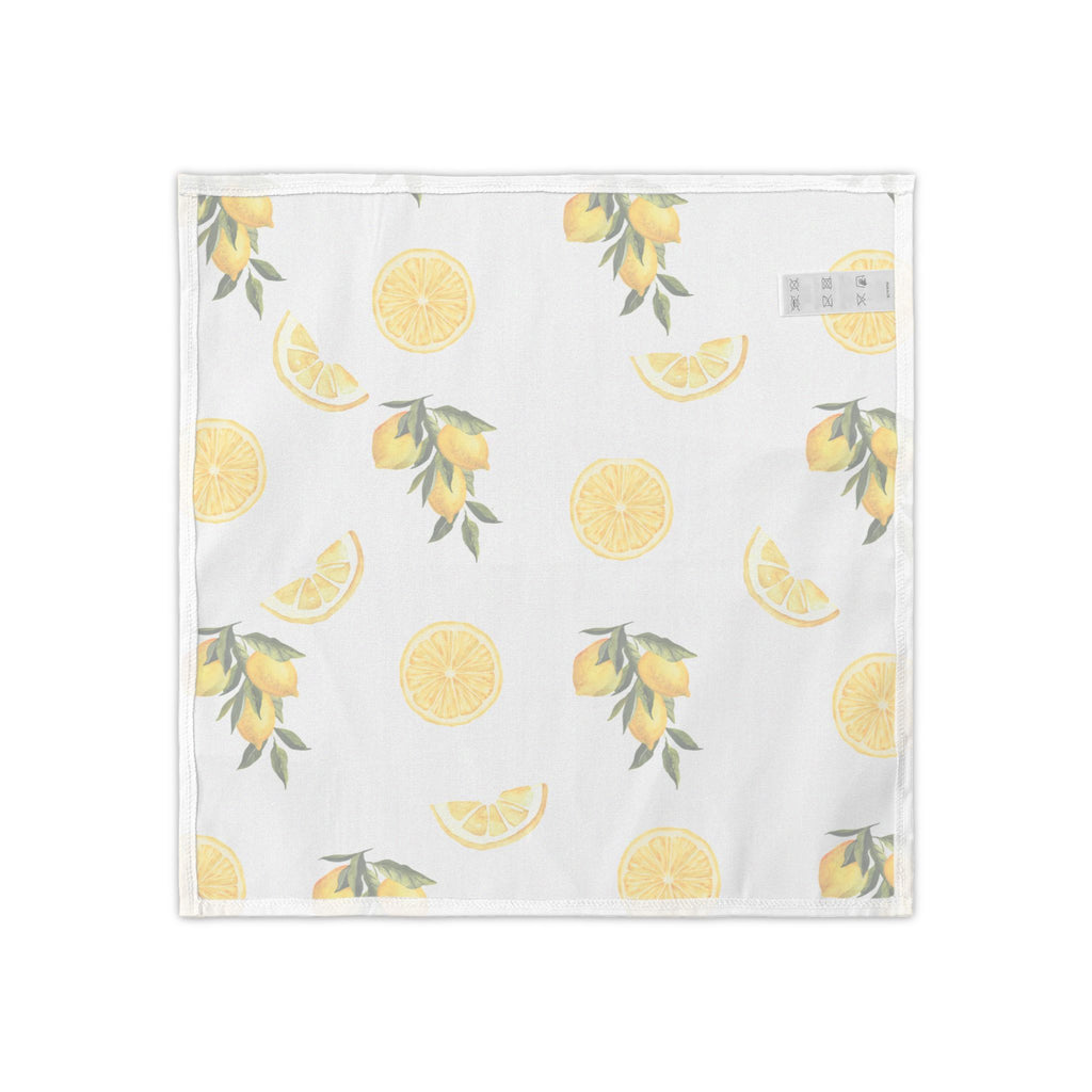 Lemon Pattern Cloth Napkins – Set of 4