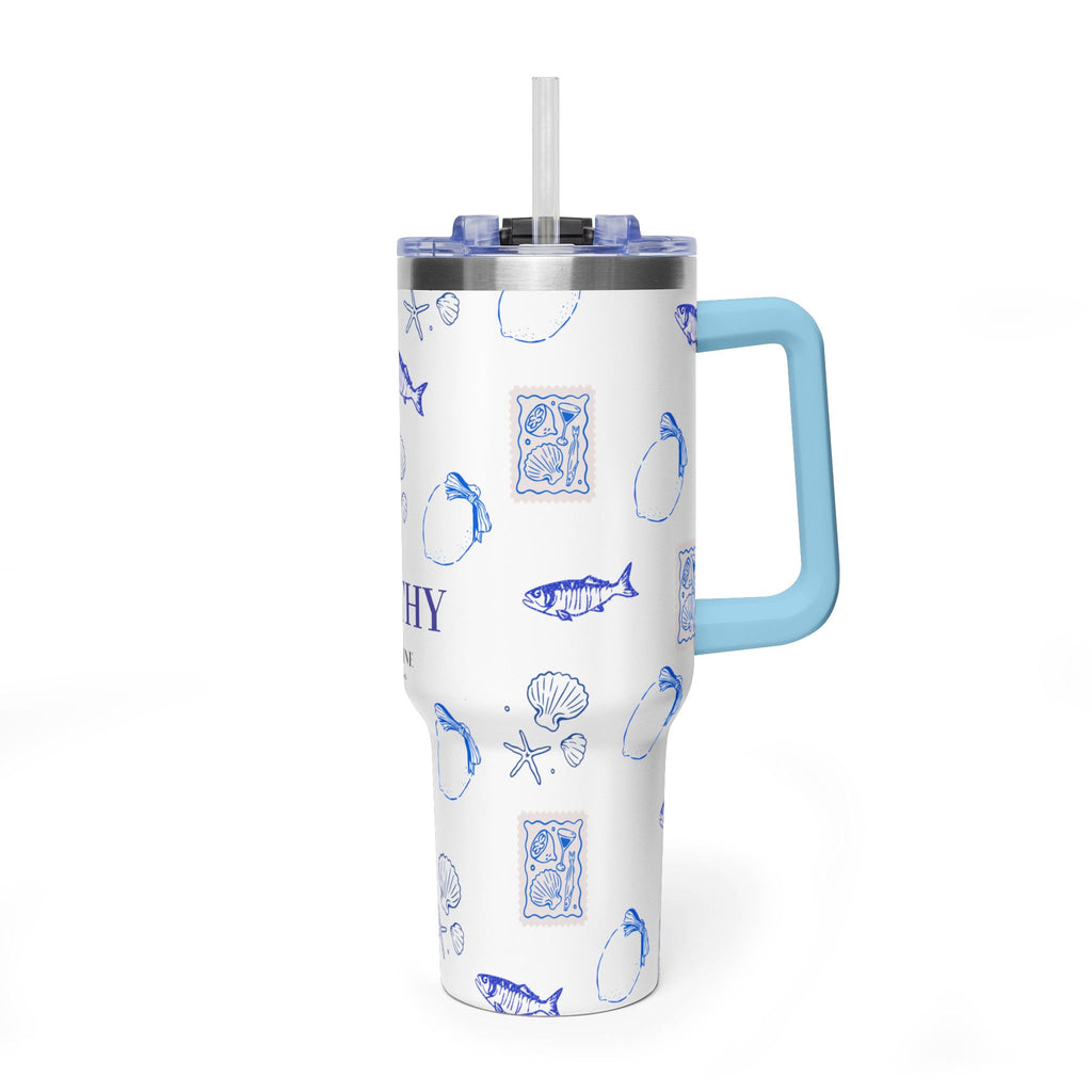 Personalized Ocean Seashell 40oz Tumbler