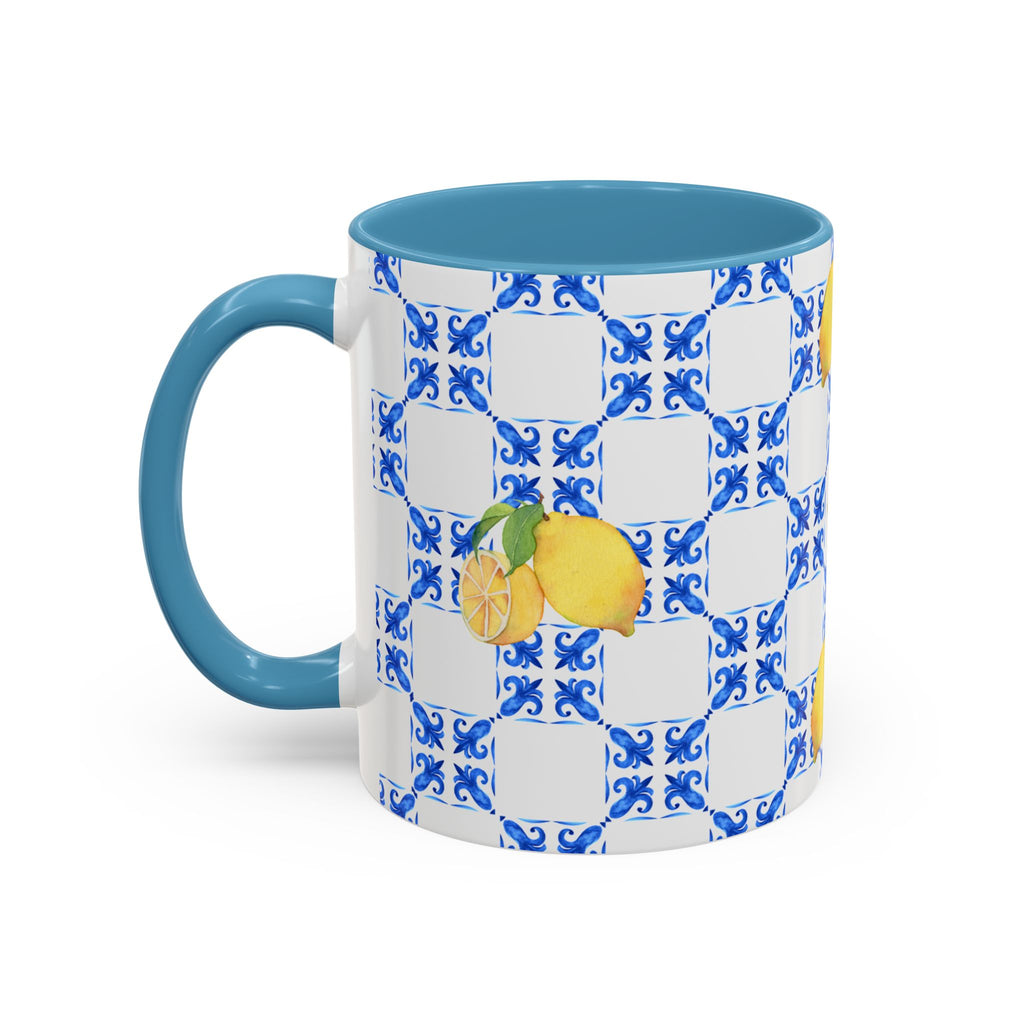 Lemon Tile Accent Coffee Mug