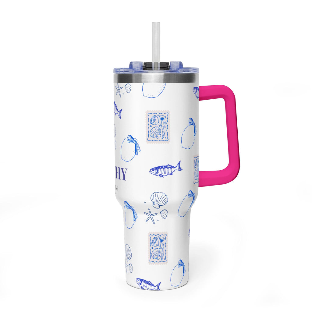 Personalized Ocean Seashell 40oz Tumbler
