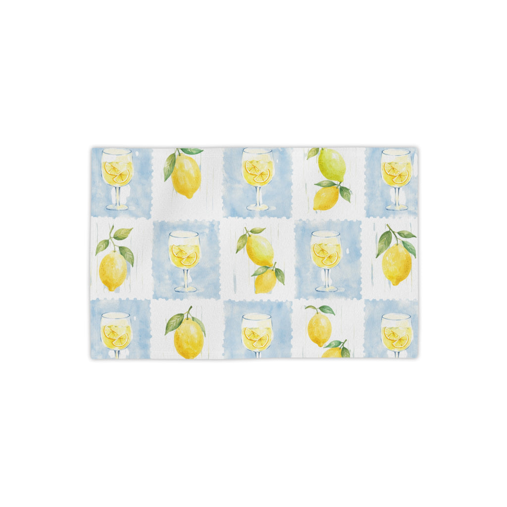 Lemon Watercolor Beach Towel