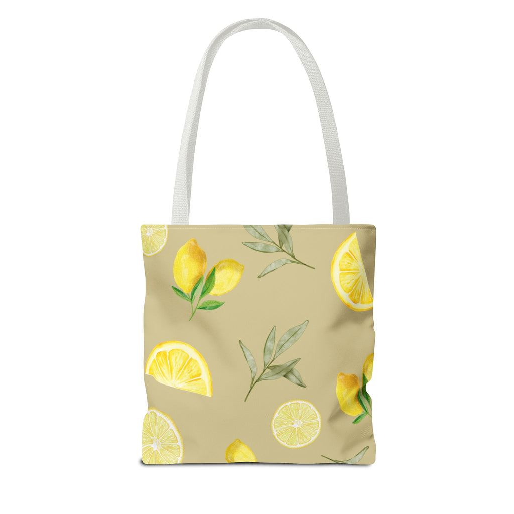 Watercolor Lemons Tote Bag | Citrus Summer Pattern