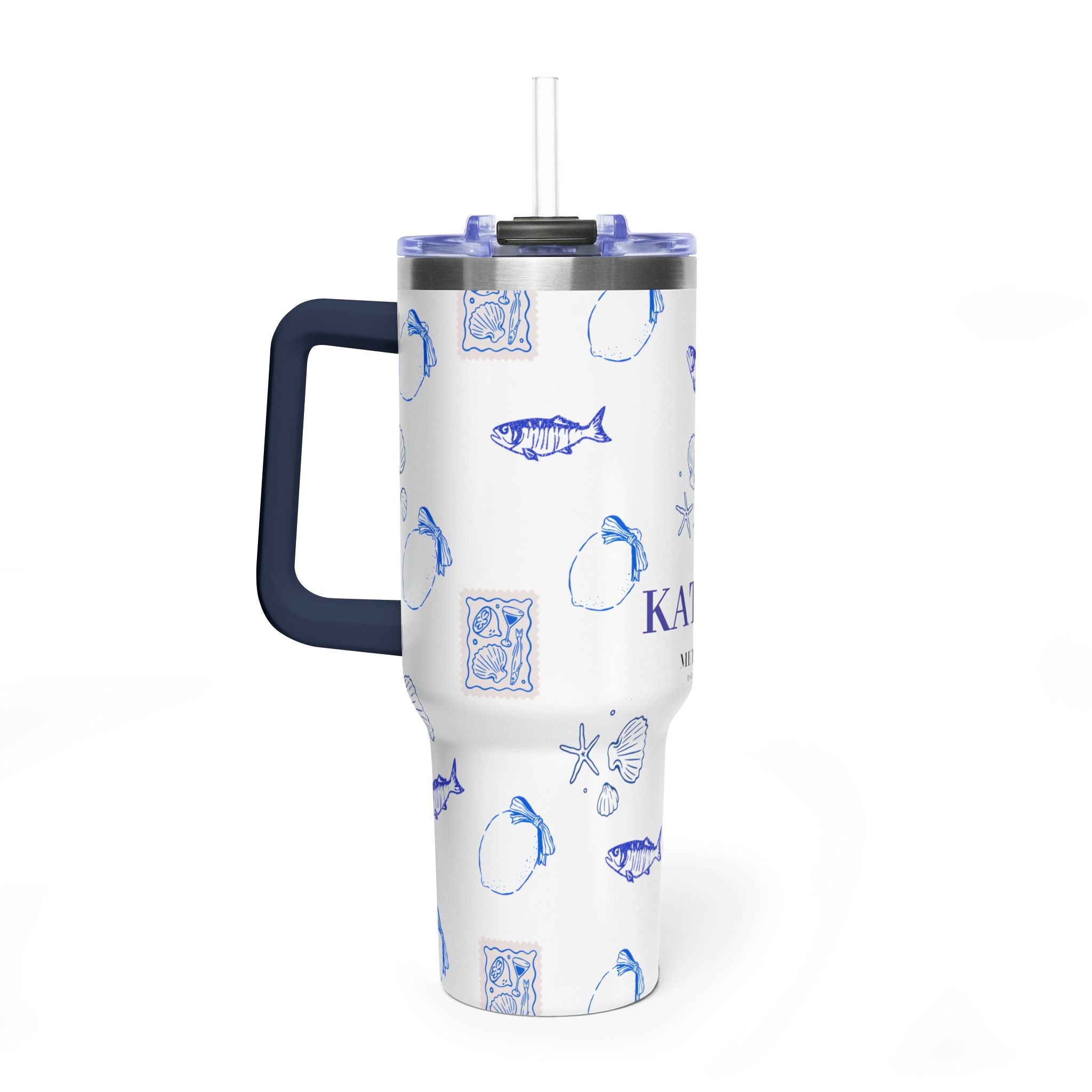 Personalized Ocean Seashell 40oz Tumbler