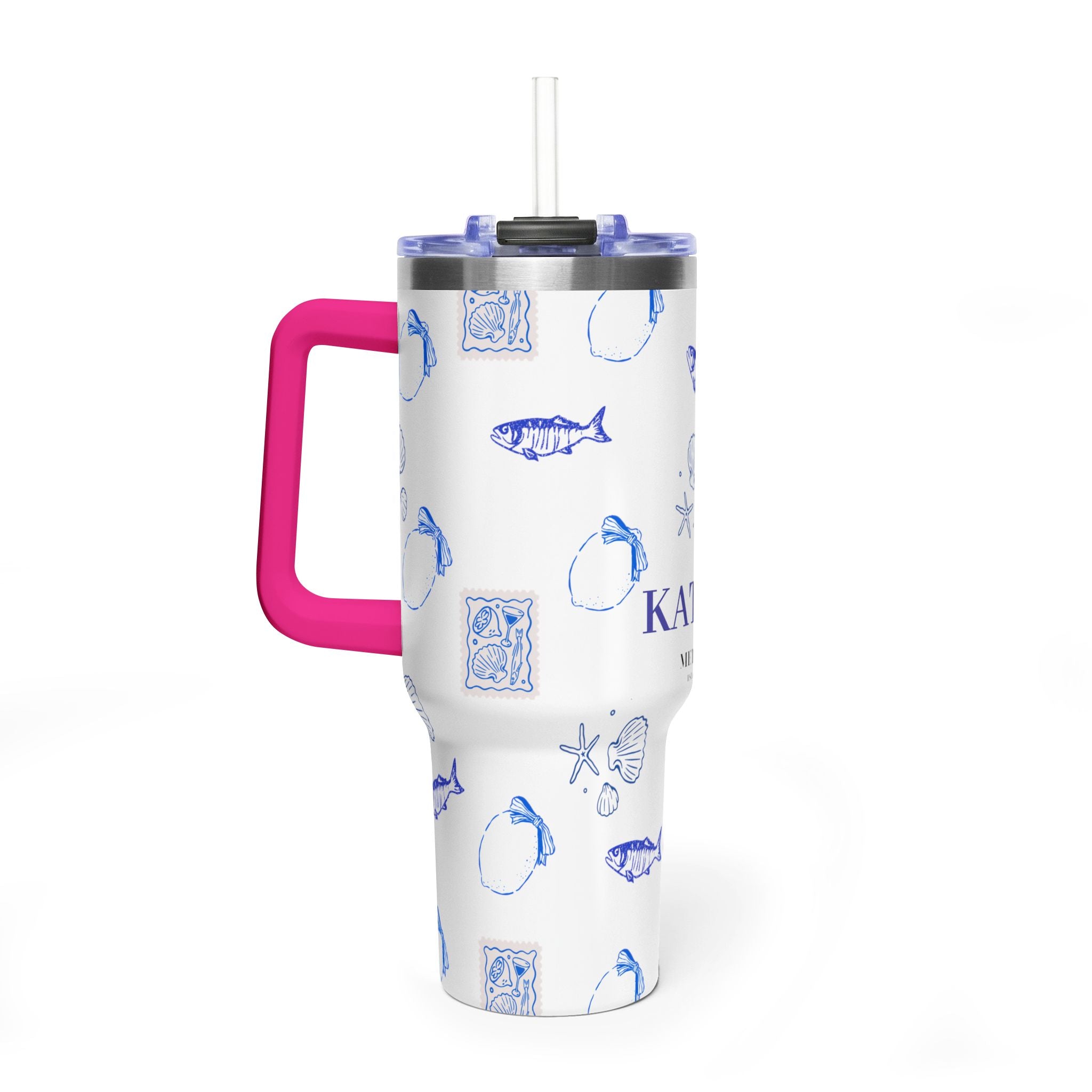 Personalized Ocean Seashell 40oz Tumbler