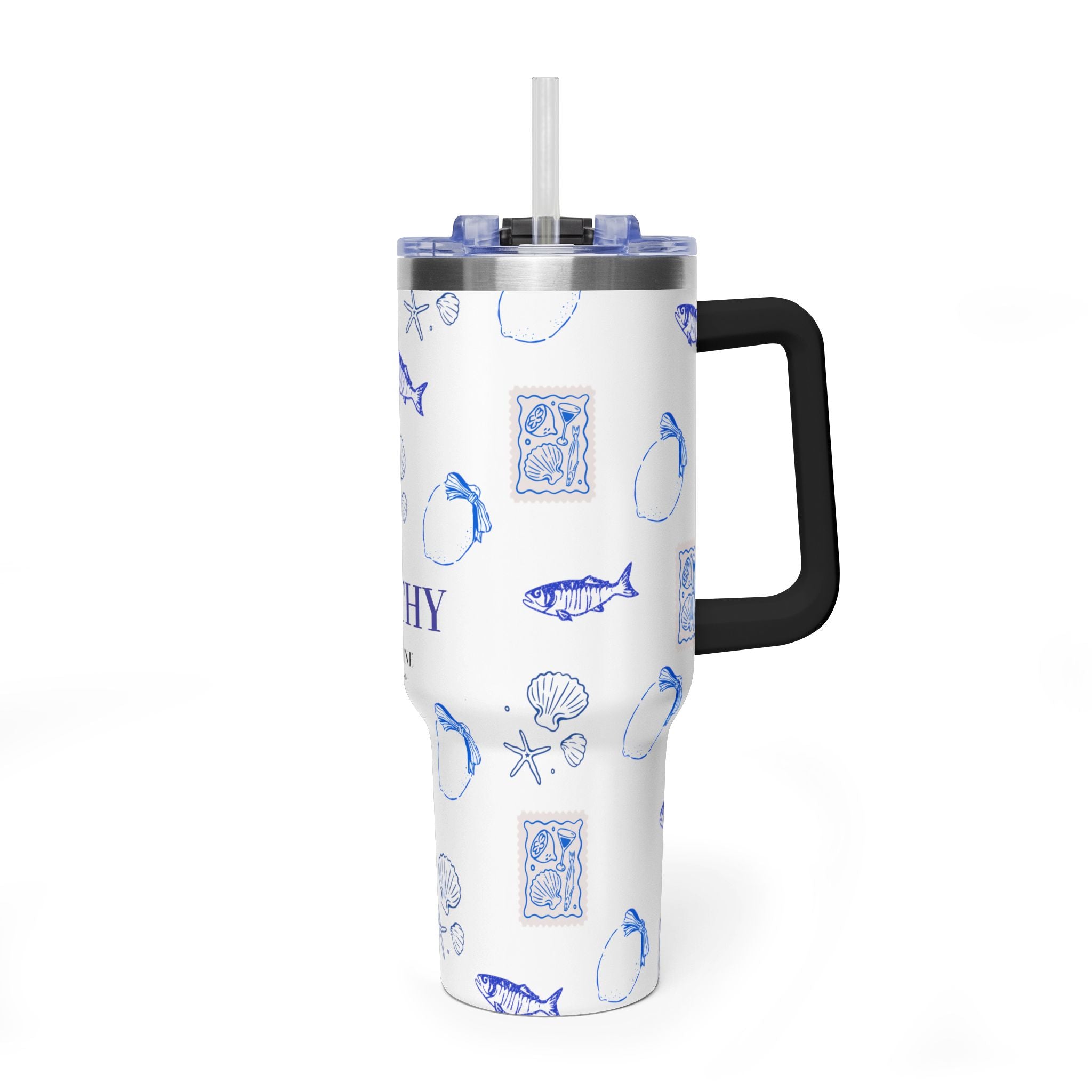 Personalized Ocean Seashell 40oz Tumbler