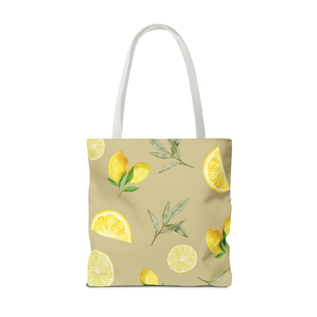Watercolor Lemons Tote Bag | Citrus Summer Pattern