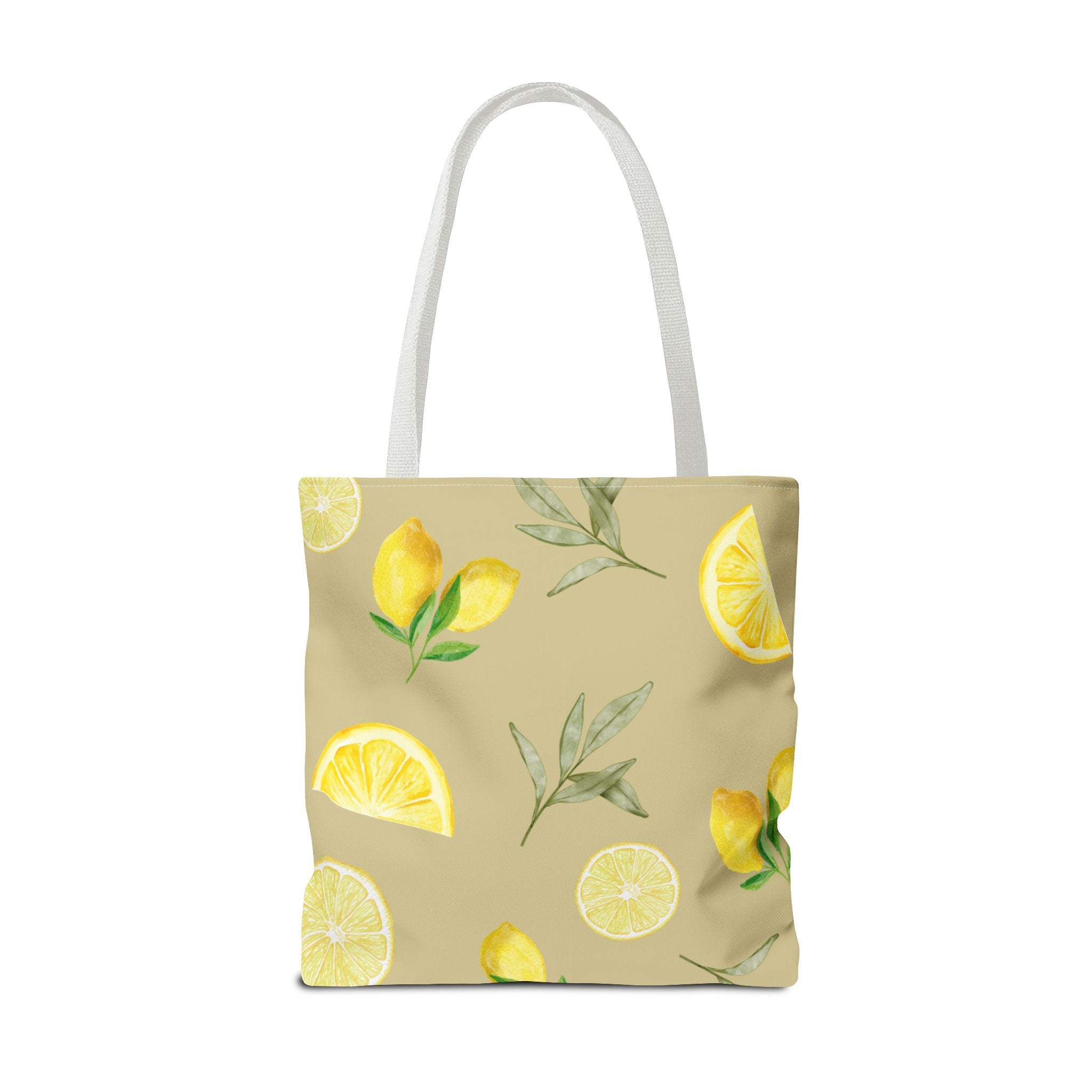Watercolor Lemons Tote Bag | Citrus Summer Pattern