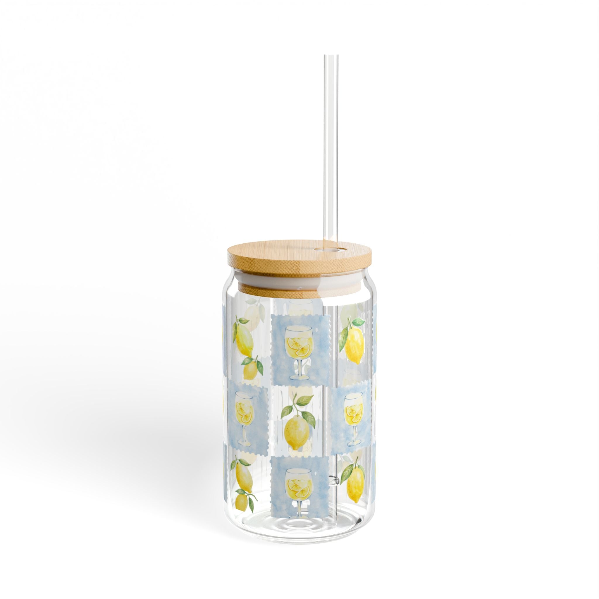 Lemon 16oz Glass Sippe