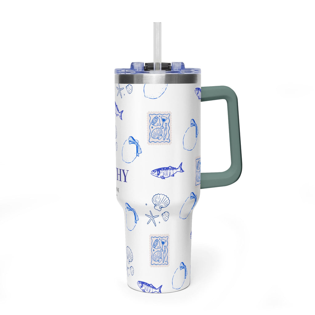 Personalized Ocean Seashell 40oz Tumbler