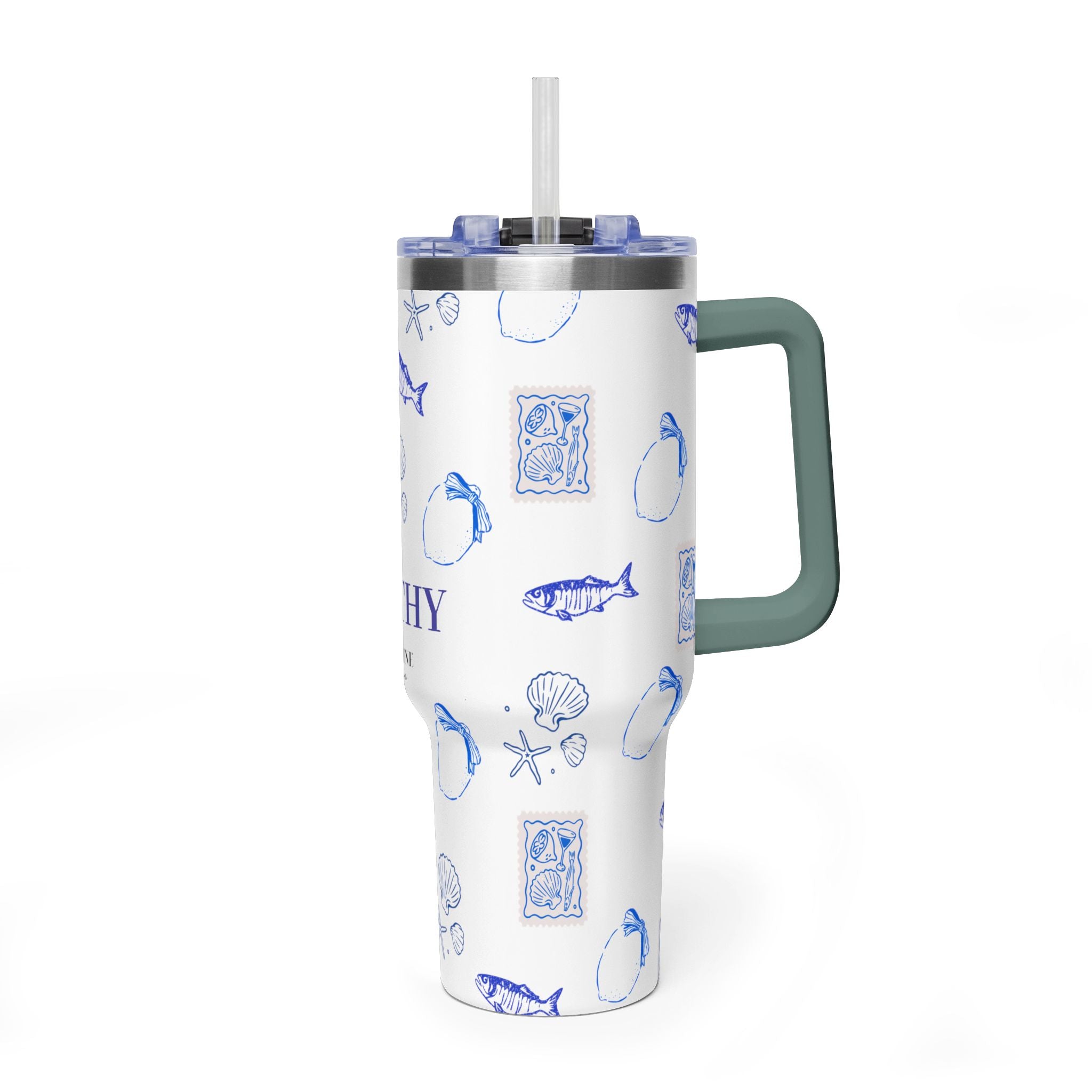 Personalized Ocean Seashell 40oz Tumbler