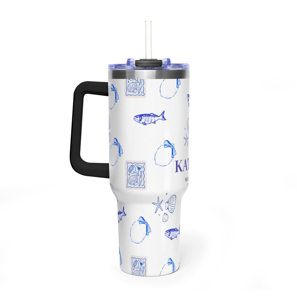 Personalized Ocean Seashell 40oz Tumbler