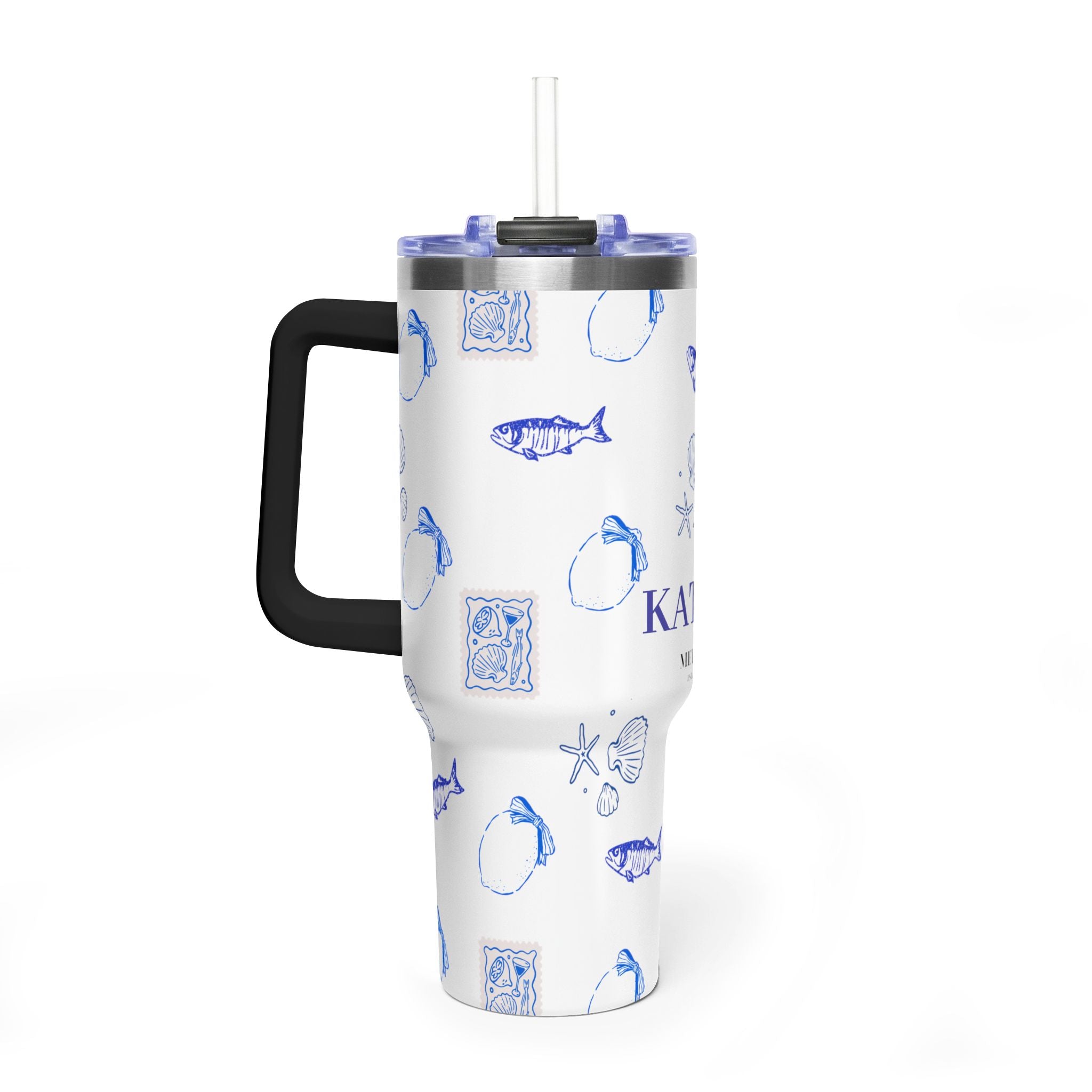 Personalized Ocean Seashell 40oz Tumbler