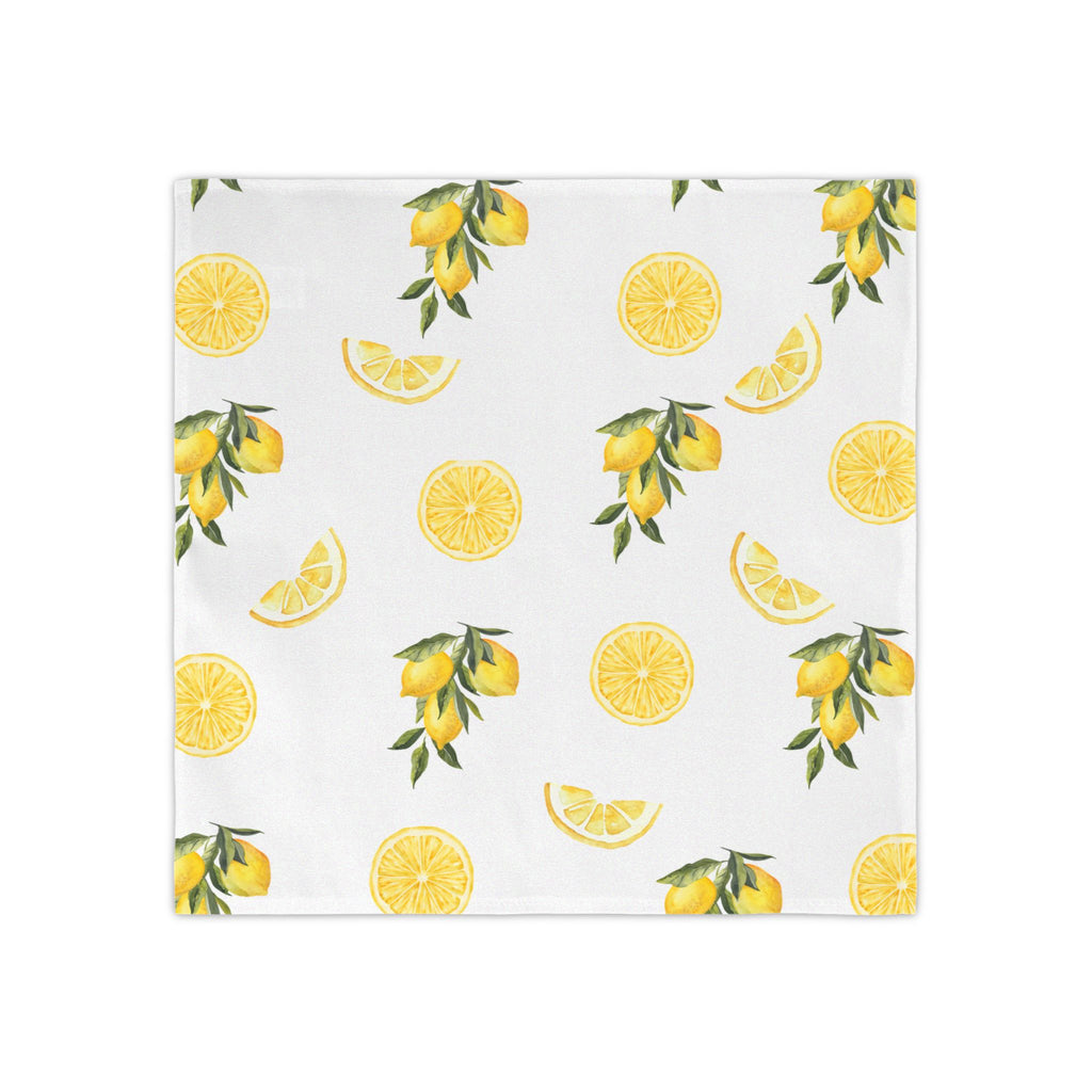 Lemon Pattern Cloth Napkins – Set of 4
